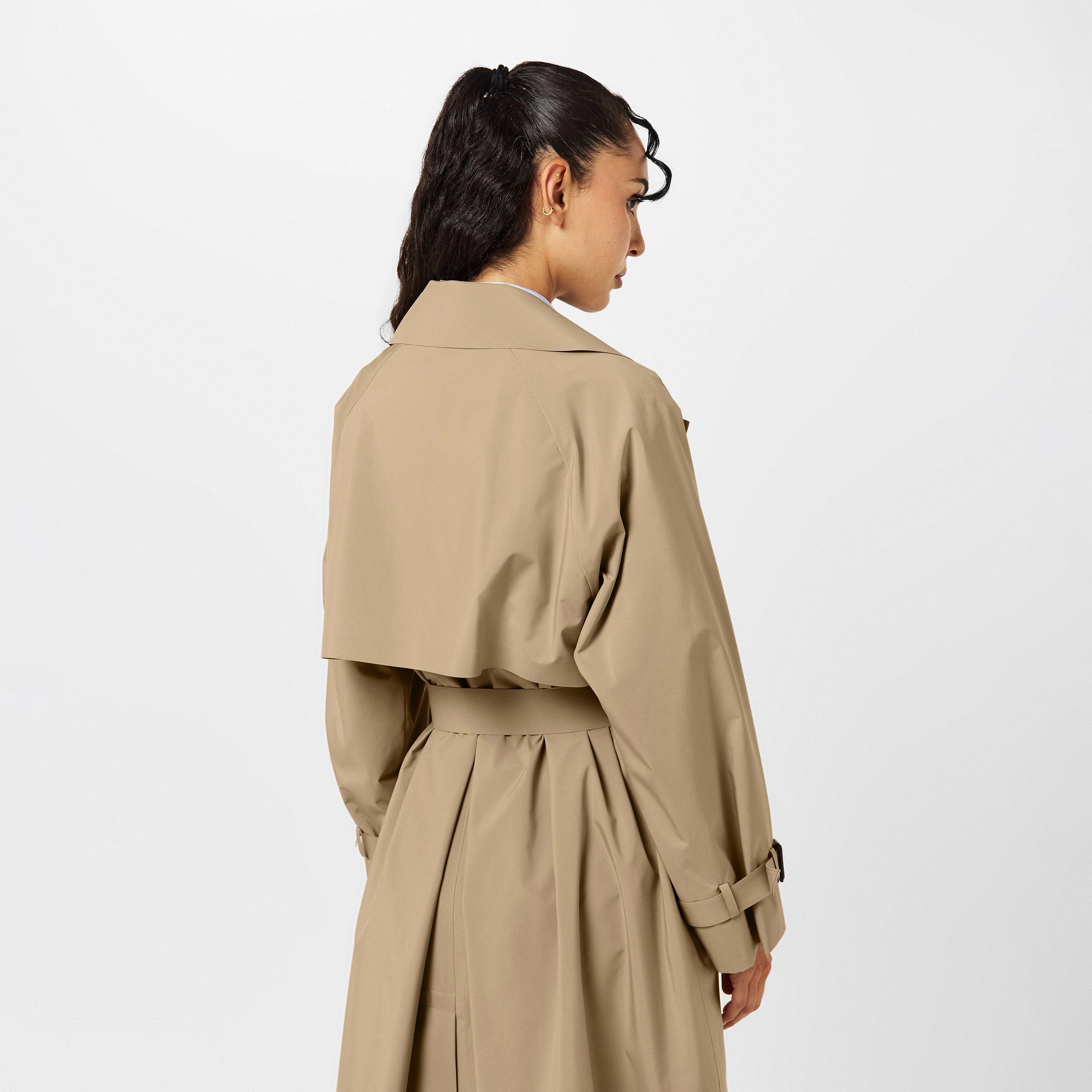Beige - Weekend Max Mara - Women's Fatto Water-Repellent Double-Breasted Long Sleeve Trench Coat - 4