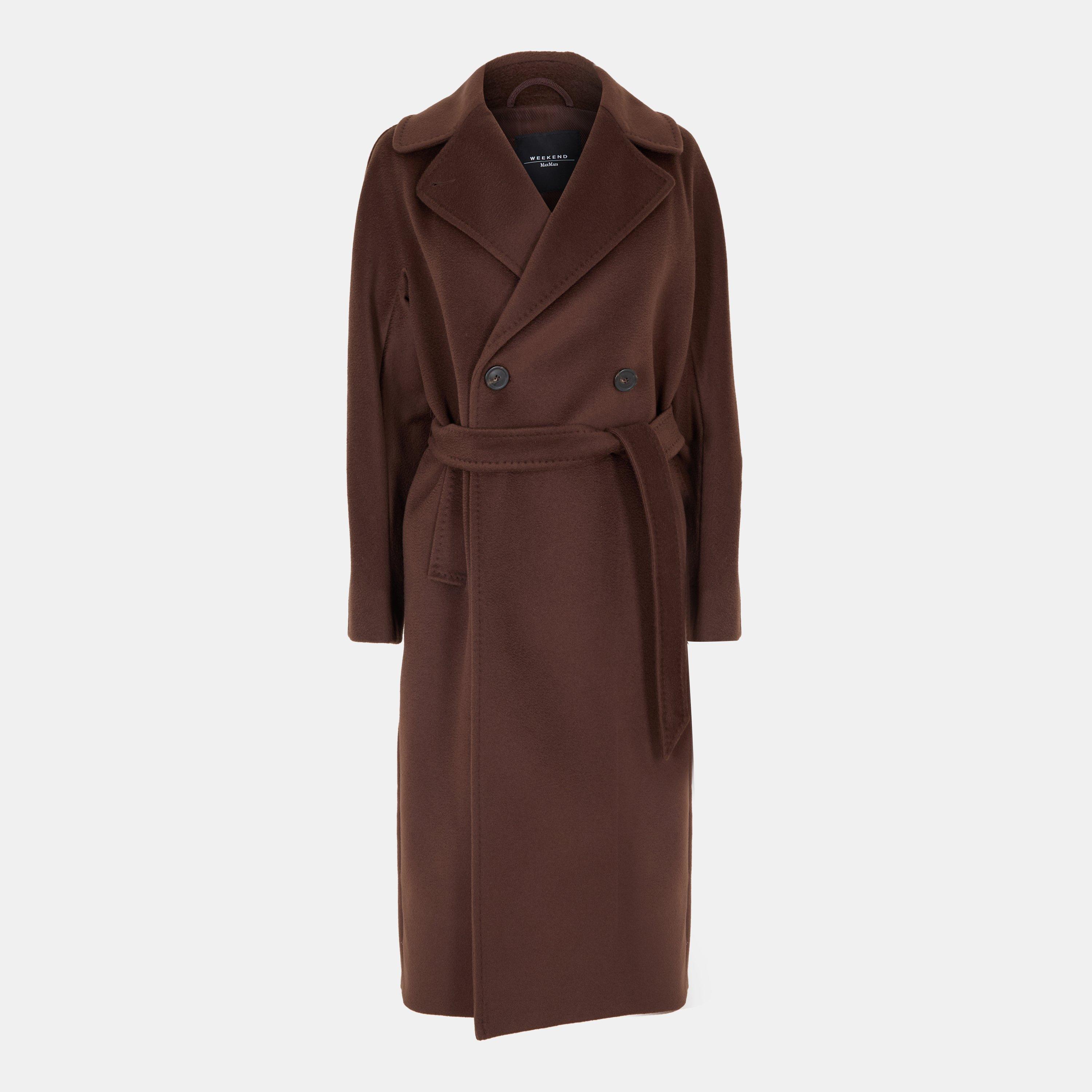 Chocolate - Weekend Max Mara - Women's Tailored Structured Overcoat - 1