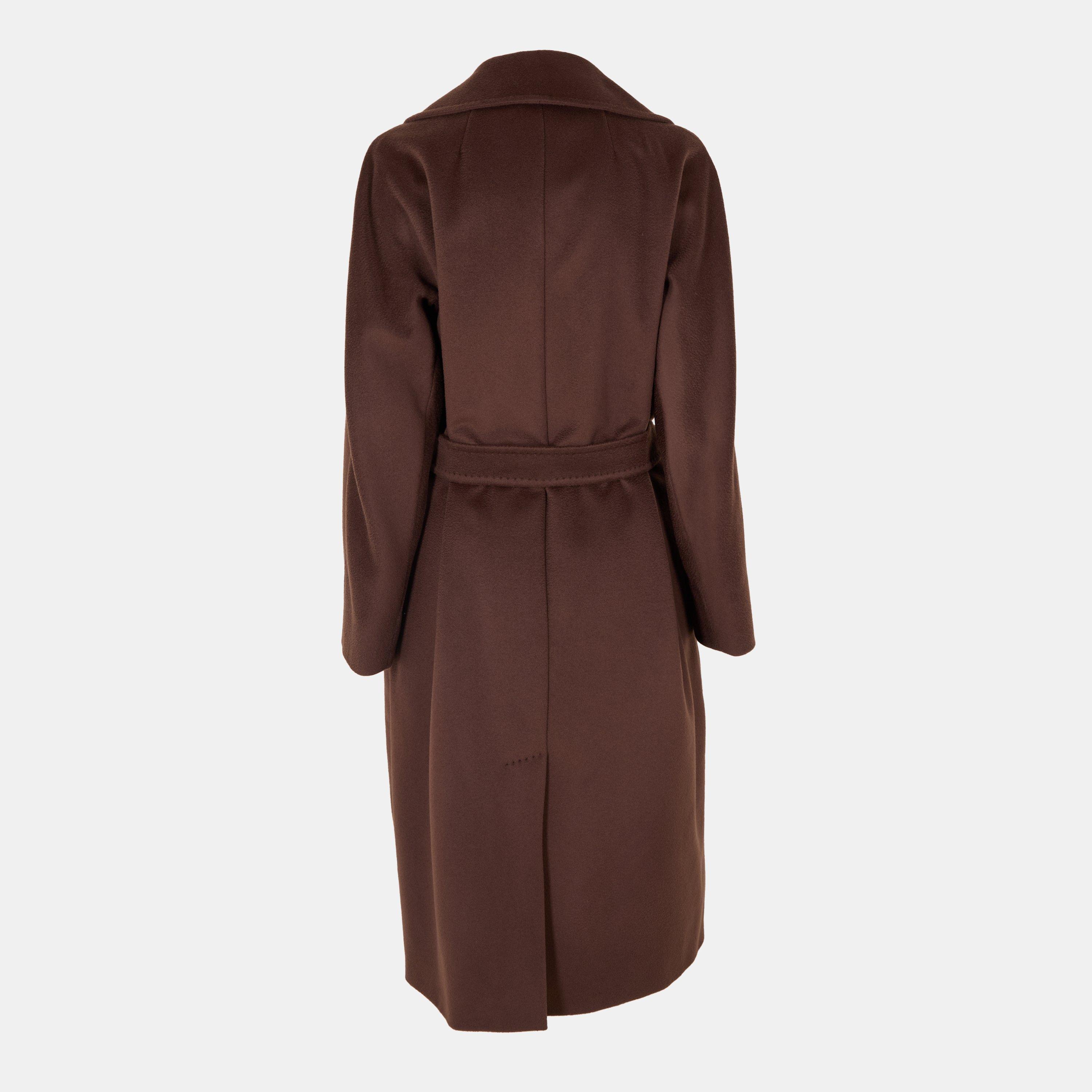 Chocolate - Weekend Max Mara - Women's  Tailored Structured Overcoat - 2