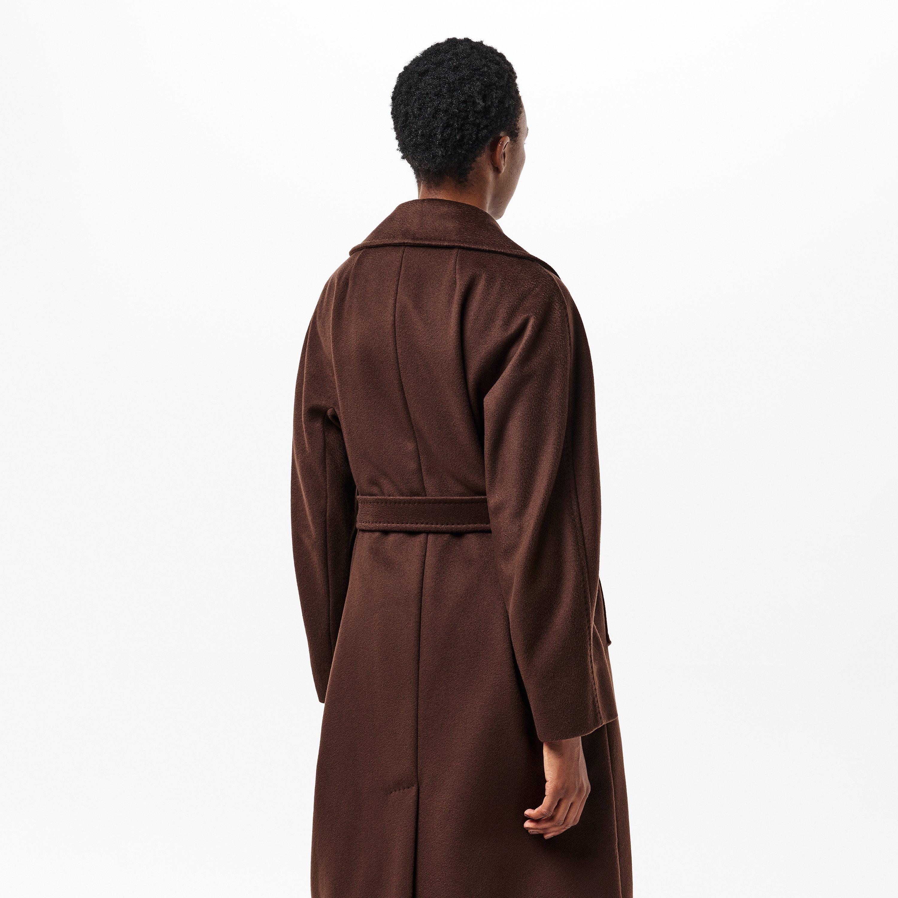 Chocolate - Weekend Max Mara - Women's  Tailored Structured Overcoat - 4