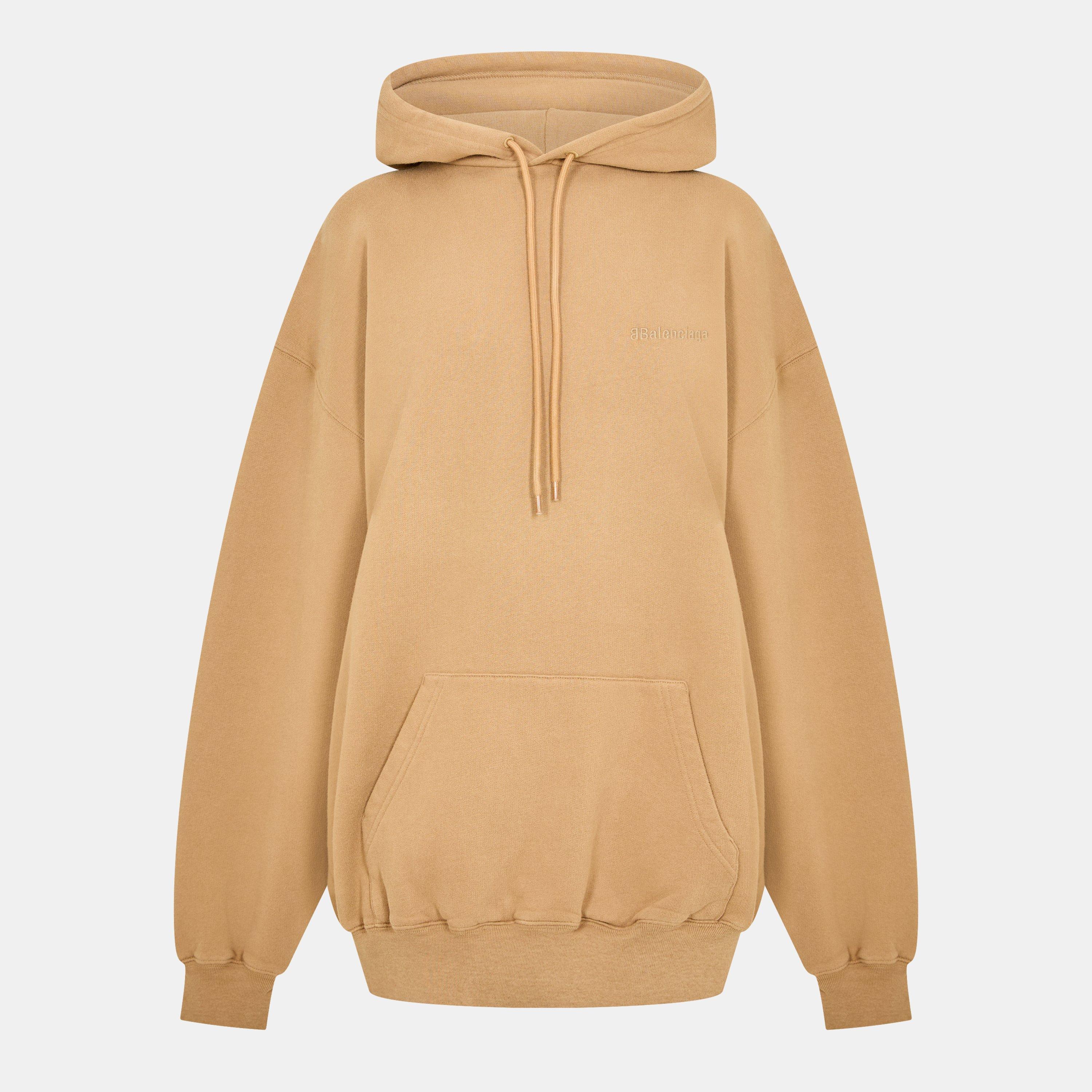 Oat/Oat - Balenciaga - Women's Over the Head Hoodie - 1