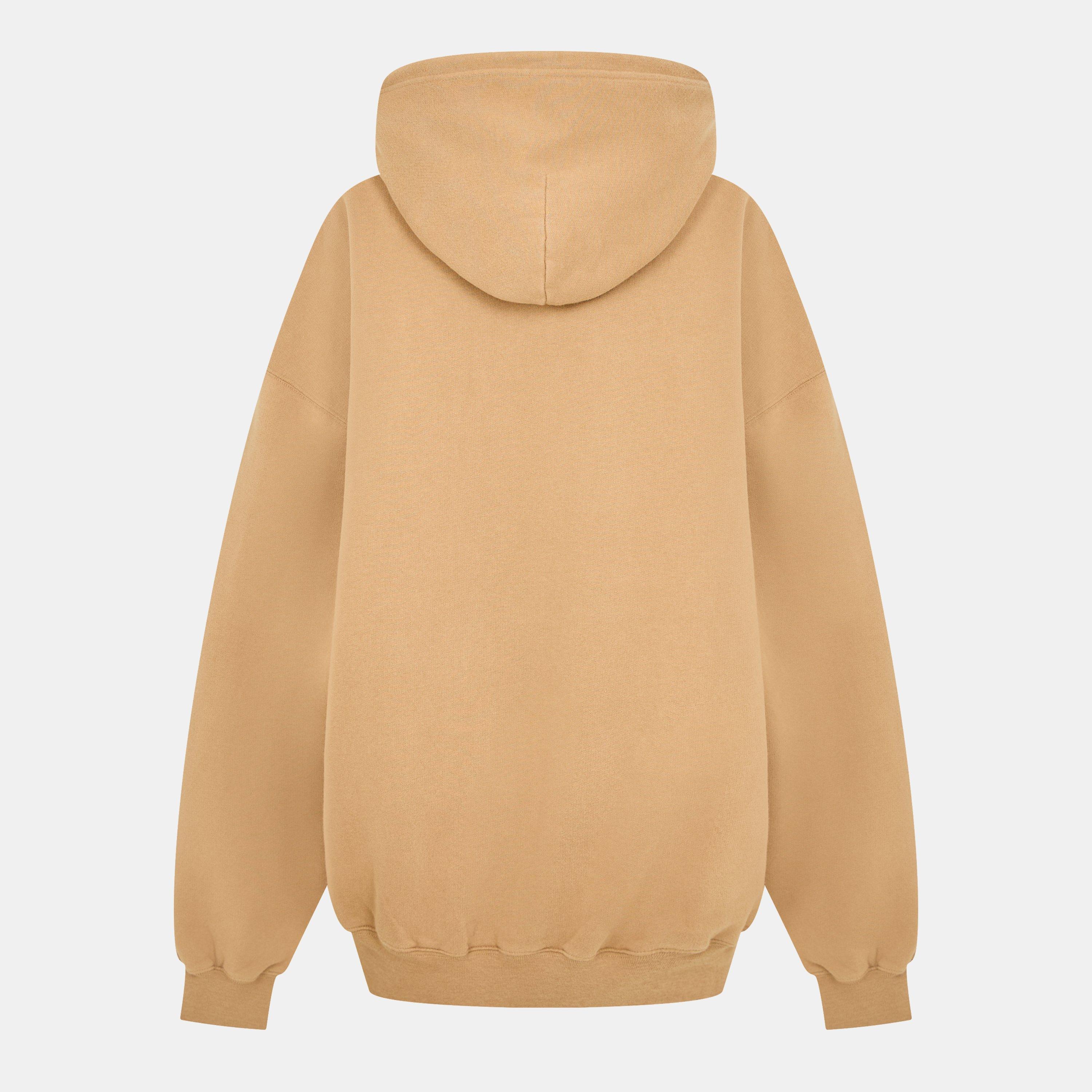 Oat/Oat - Balenciaga - Women's Over the Head Hoodie - 2