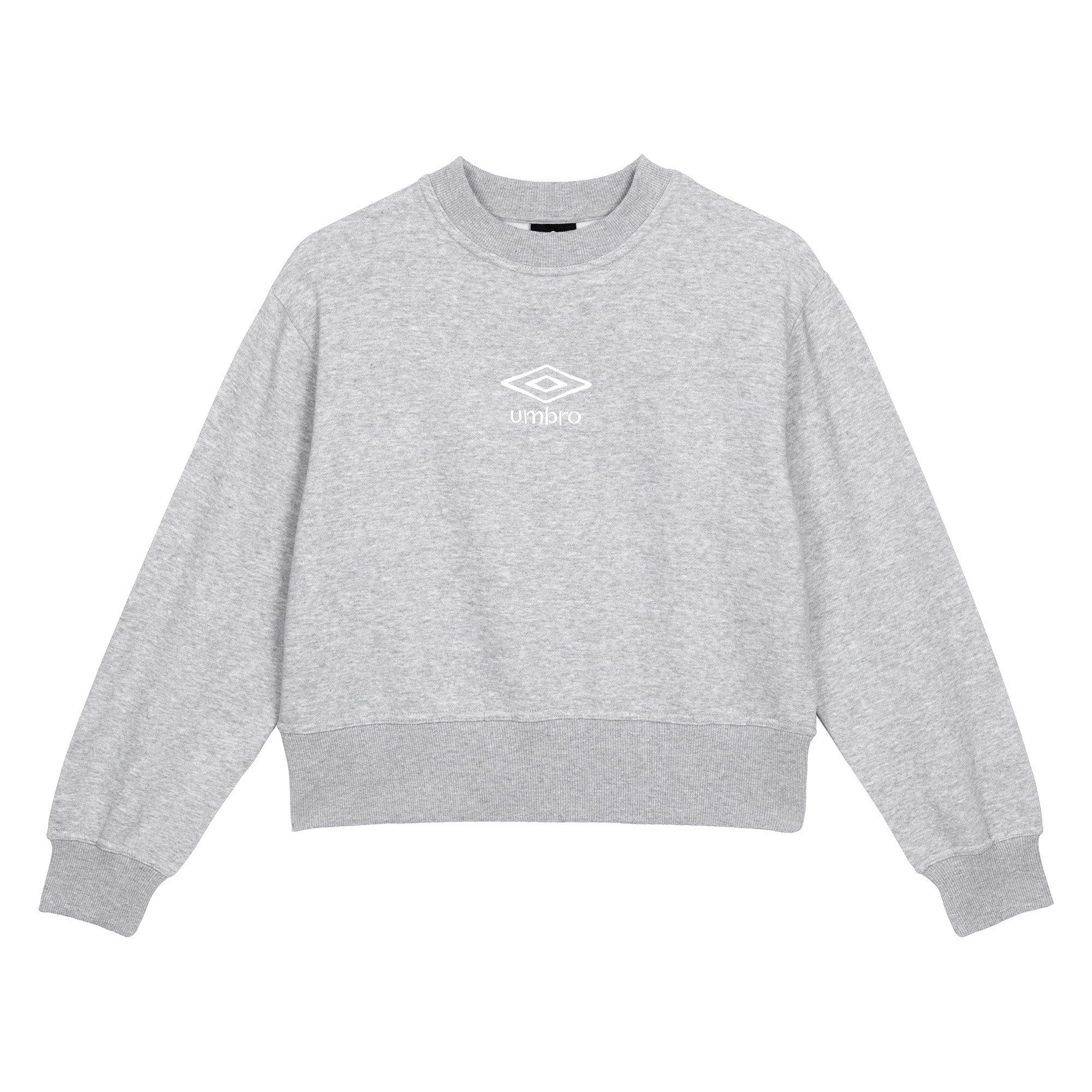 Grey Marl/White - Umbro - Boxy Sweatshirt Women's - 1