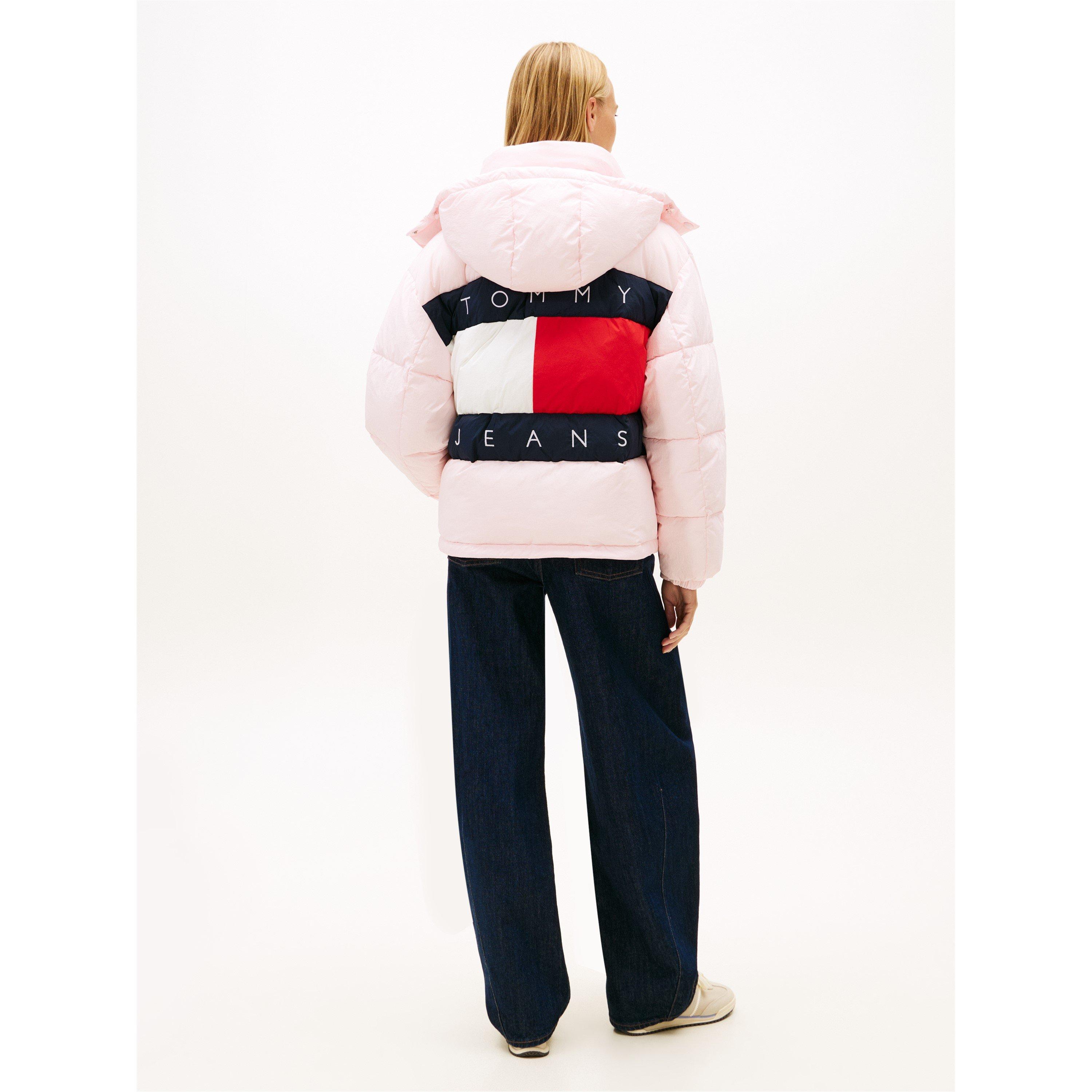 Lichtroze - Tommy Jeans - Women's Flag Medium Puffer Jacket - 2