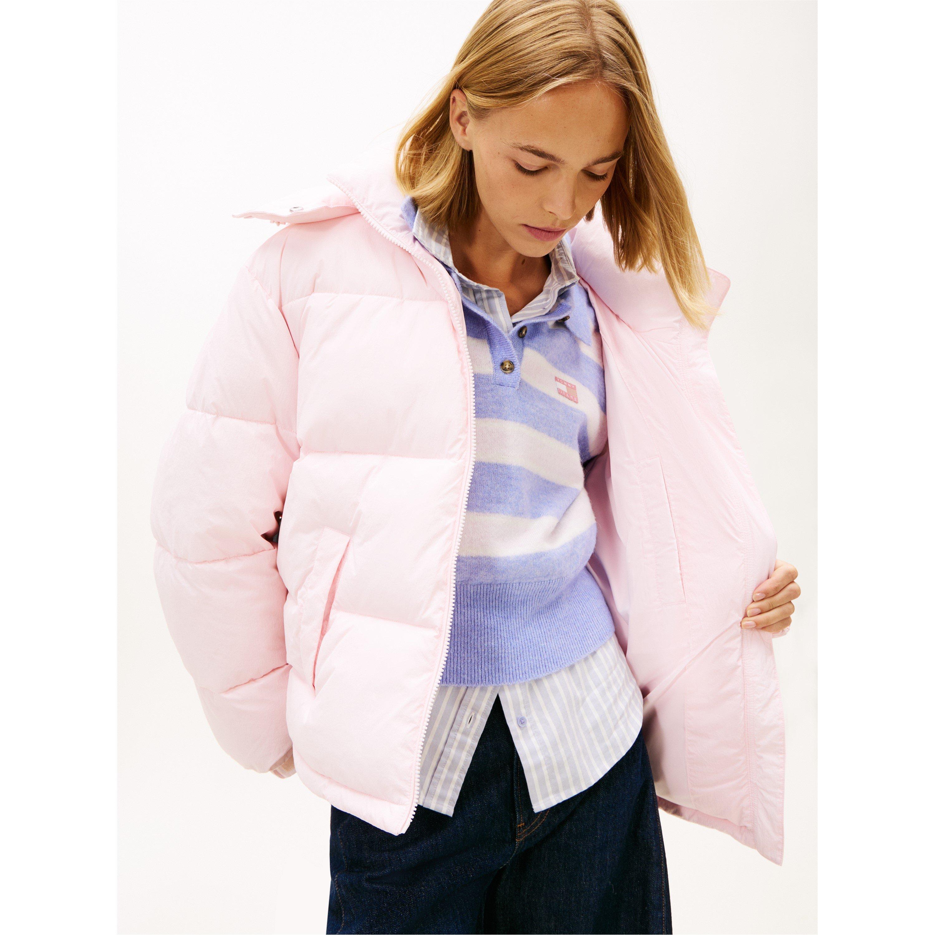 Lichtroze - Tommy Jeans - Women's Flag Medium Puffer Jacket - 4