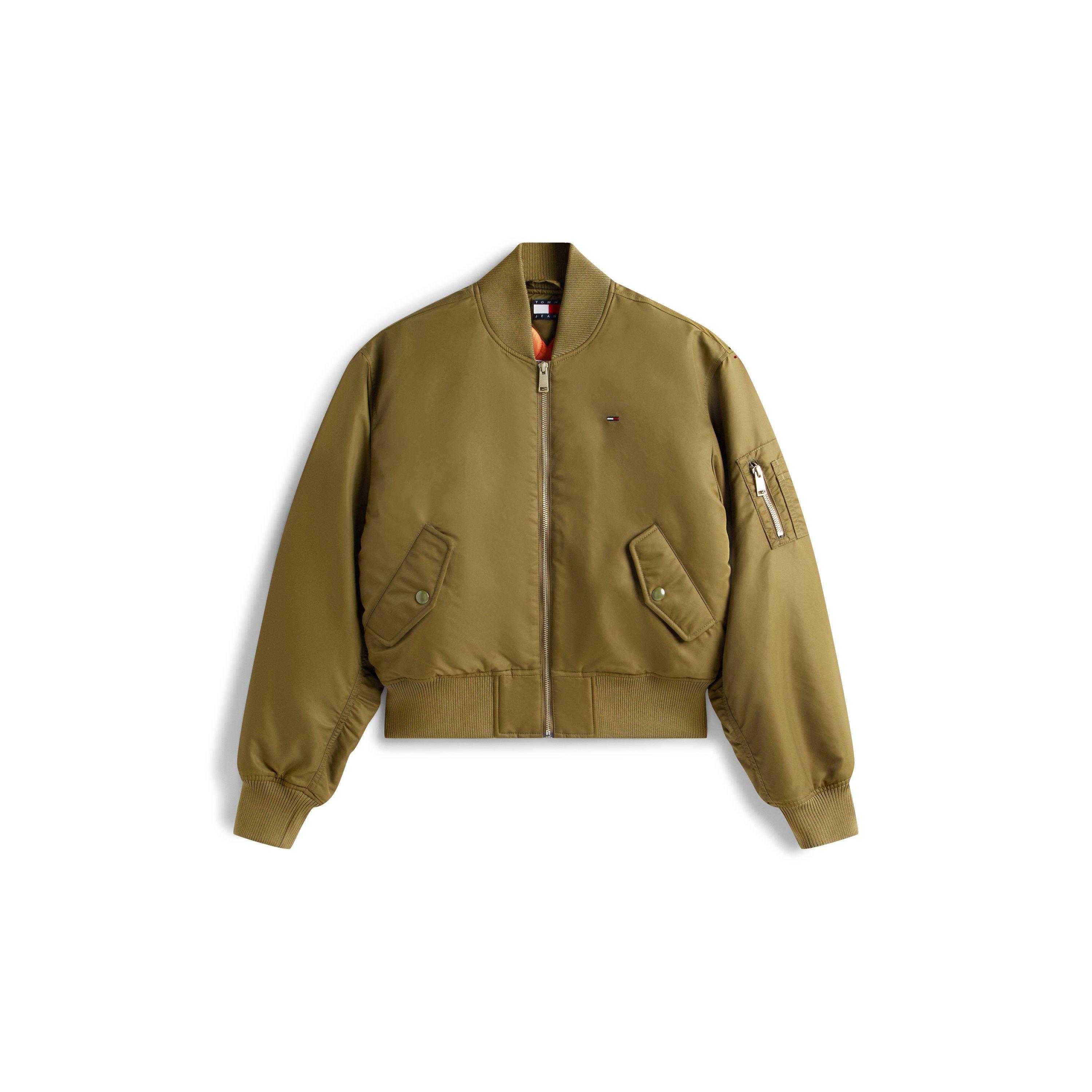 Tommy Jeans Women's Essential Bomber Jacket - Tundra Olive - 16 (XL)