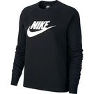 Noir - nike confetti - Sportswear Essential Women's Fleece Crew Sweater - 1