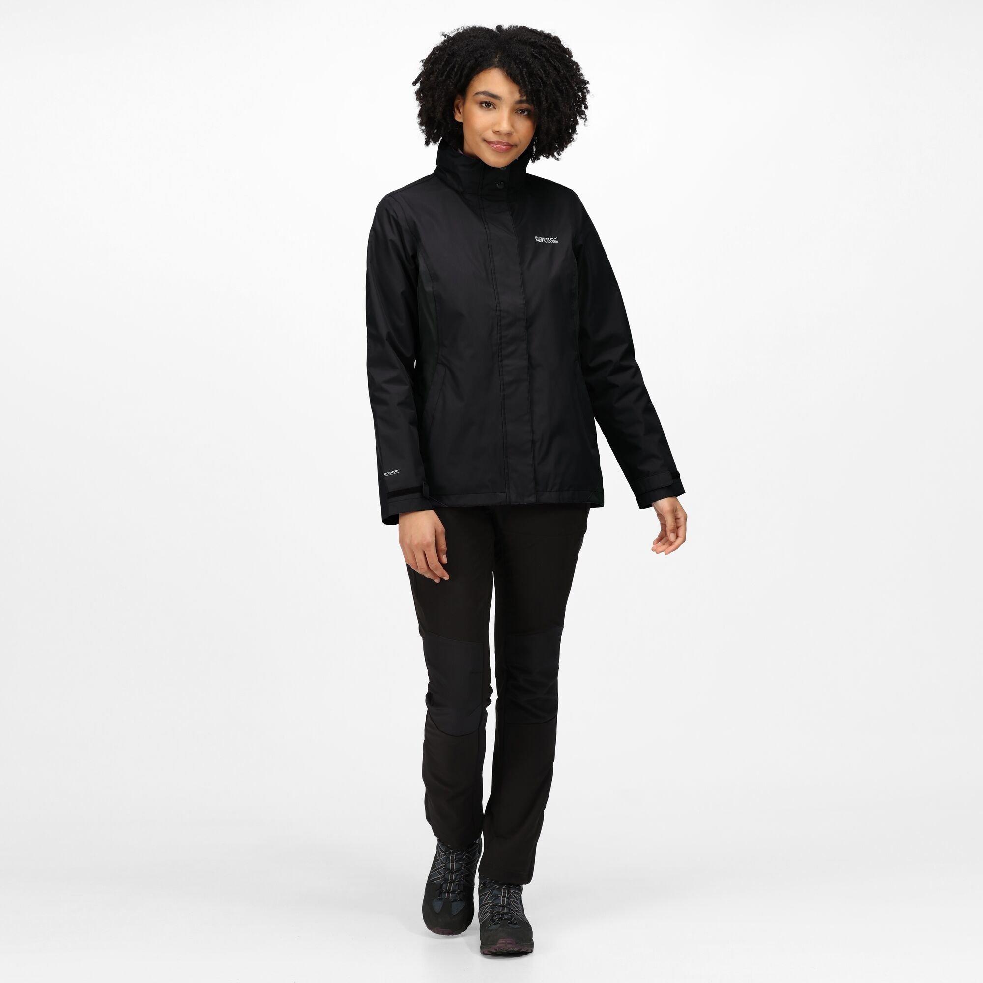 Black - Regatta - Women's Daysha Waterproof Windproof Detachable Hood Jacket - 12