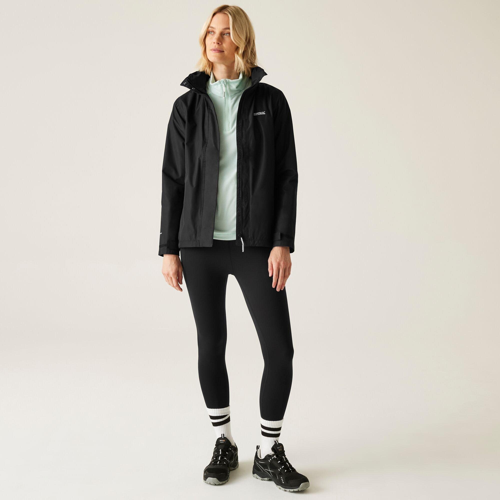 Black - Regatta - Women's Daysha Waterproof Windproof Detachable Hood Jacket - 3