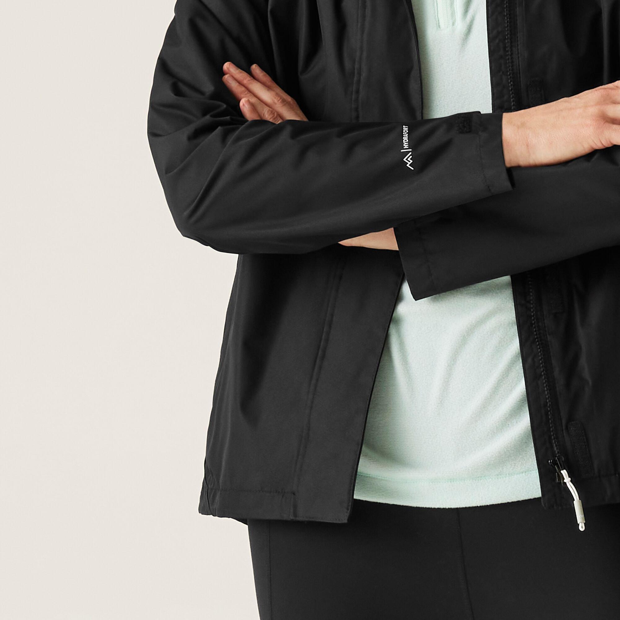 Black - Regatta - Women's Daysha Waterproof Windproof Detachable Hood Jacket - 4