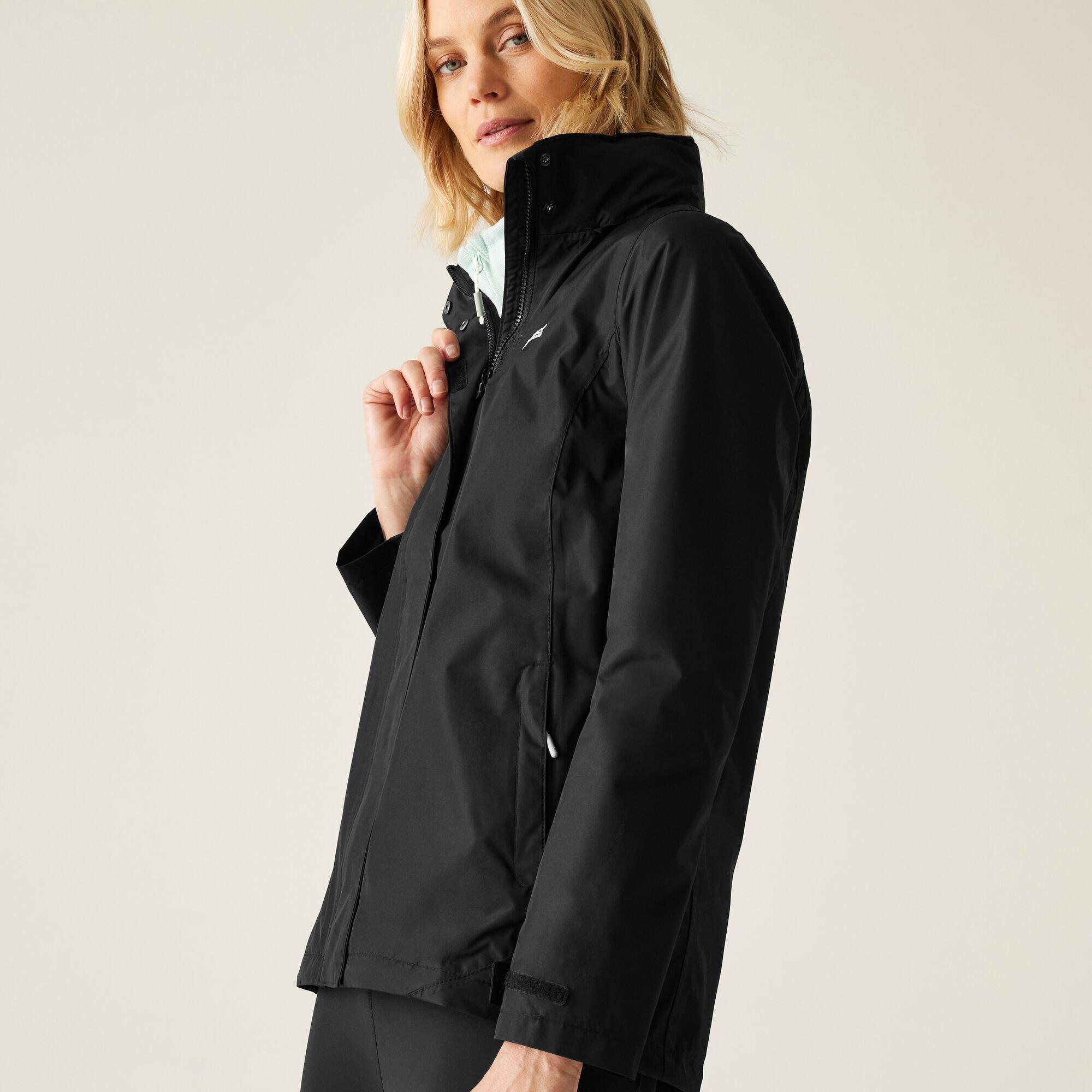 Black - Regatta - Women's Daysha Waterproof Windproof Detachable Hood Jacket - 5