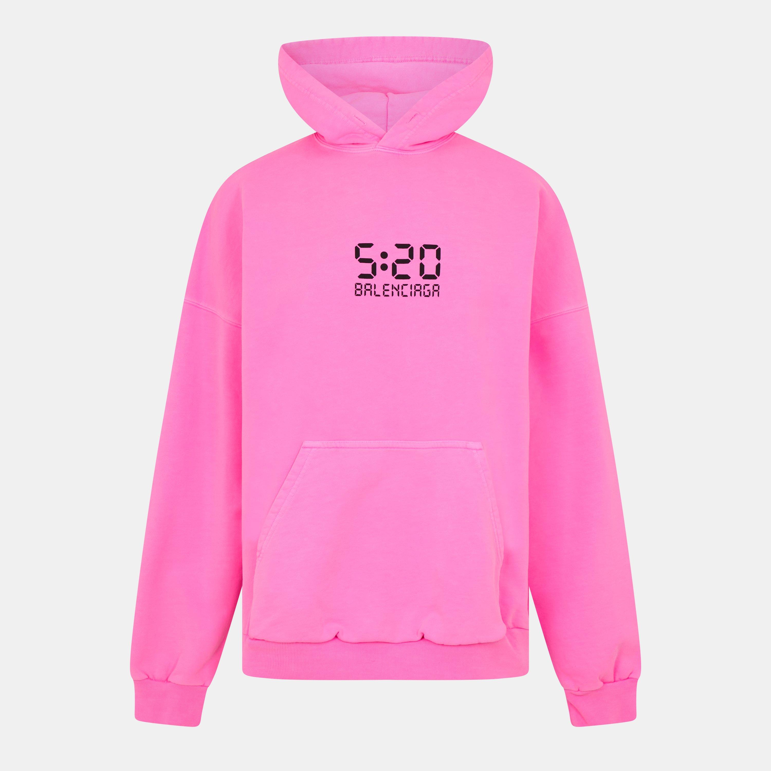 Bbl Gum/Blk - Balenciaga - Women's Over the Head Hoodie - 1