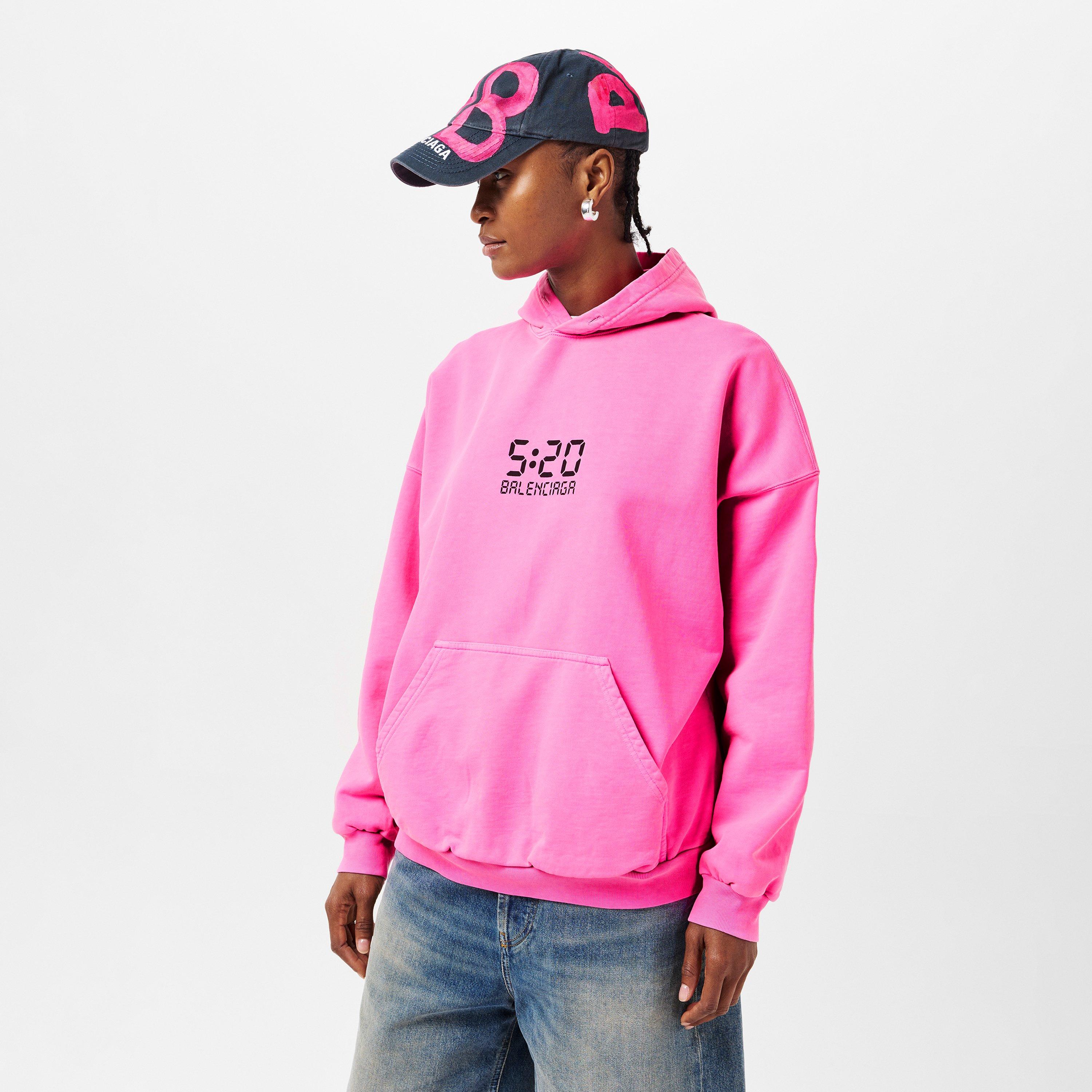 Bbl Gum/Blk - Balenciaga - Women's Over the Head Hoodie - 3