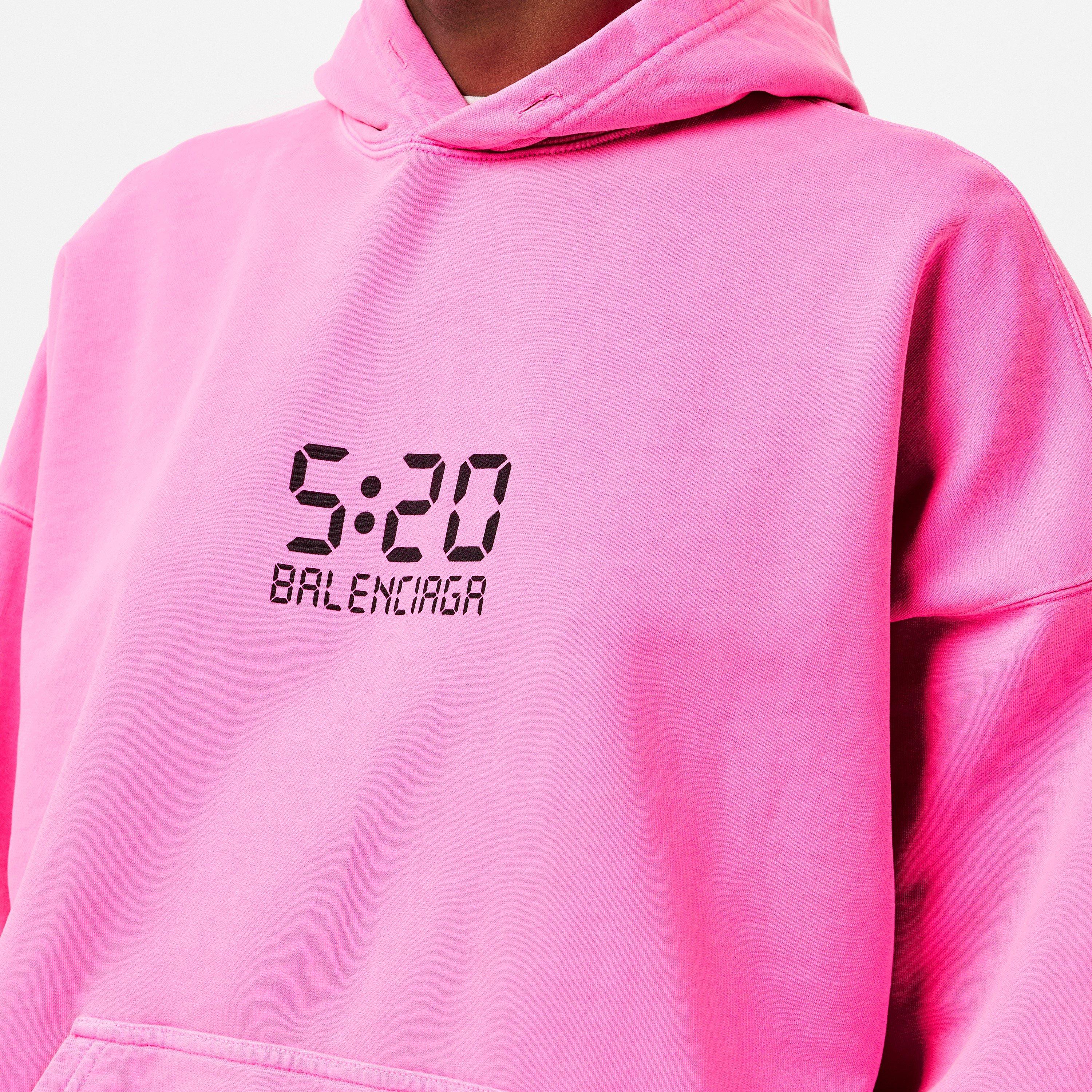 Bbl Gum/Blk - Balenciaga - Women's Over the Head Hoodie - 5