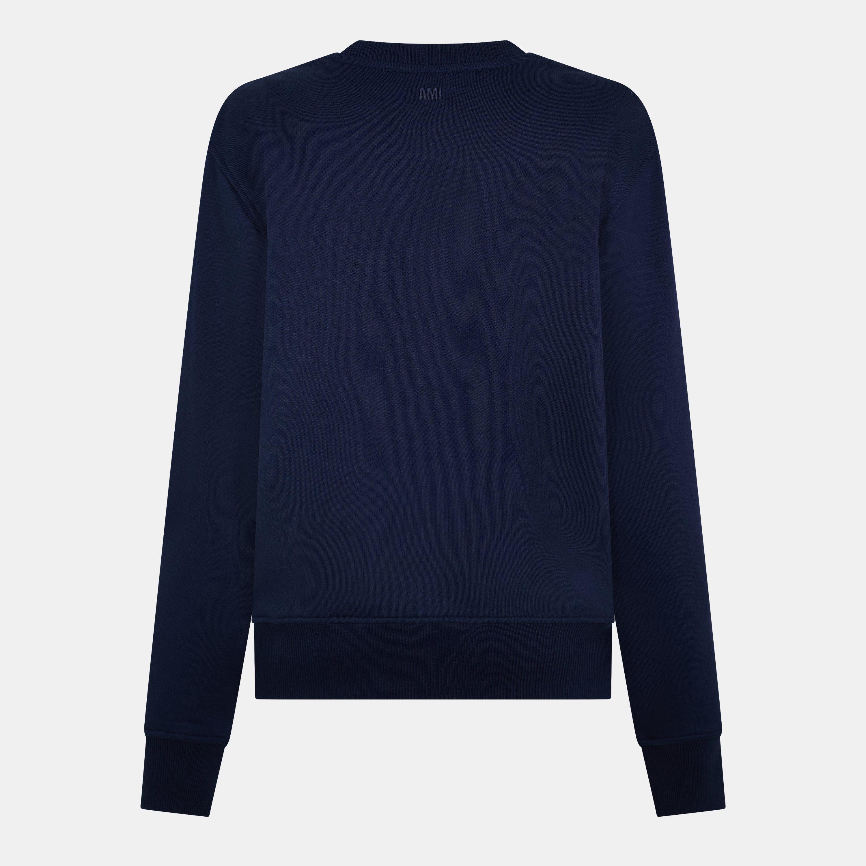 Bleu Nuit - Ami Paris - Women's Crew Sweater - 2