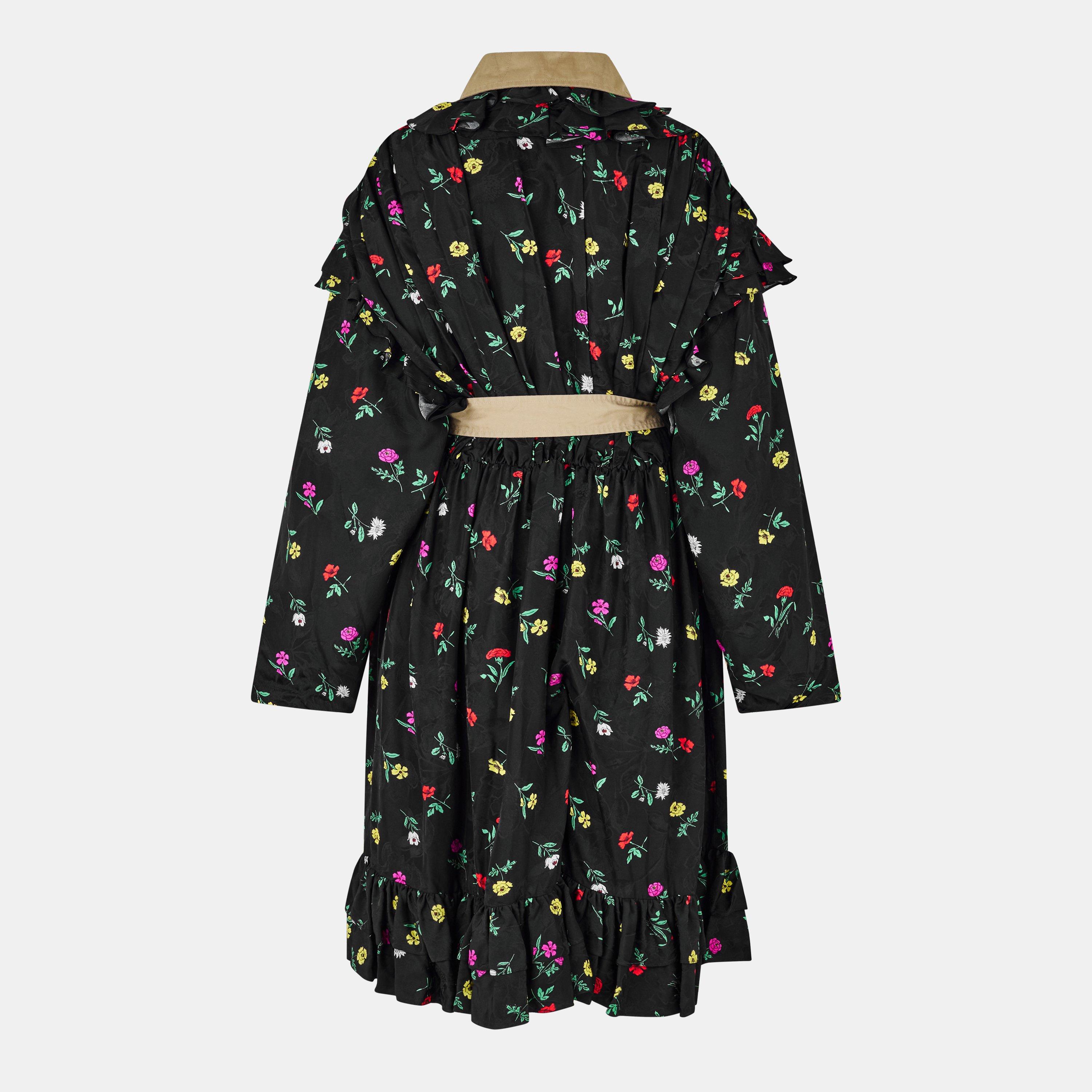 Black - Balenciaga - Women's Water-Resistant Trench Coat - 2