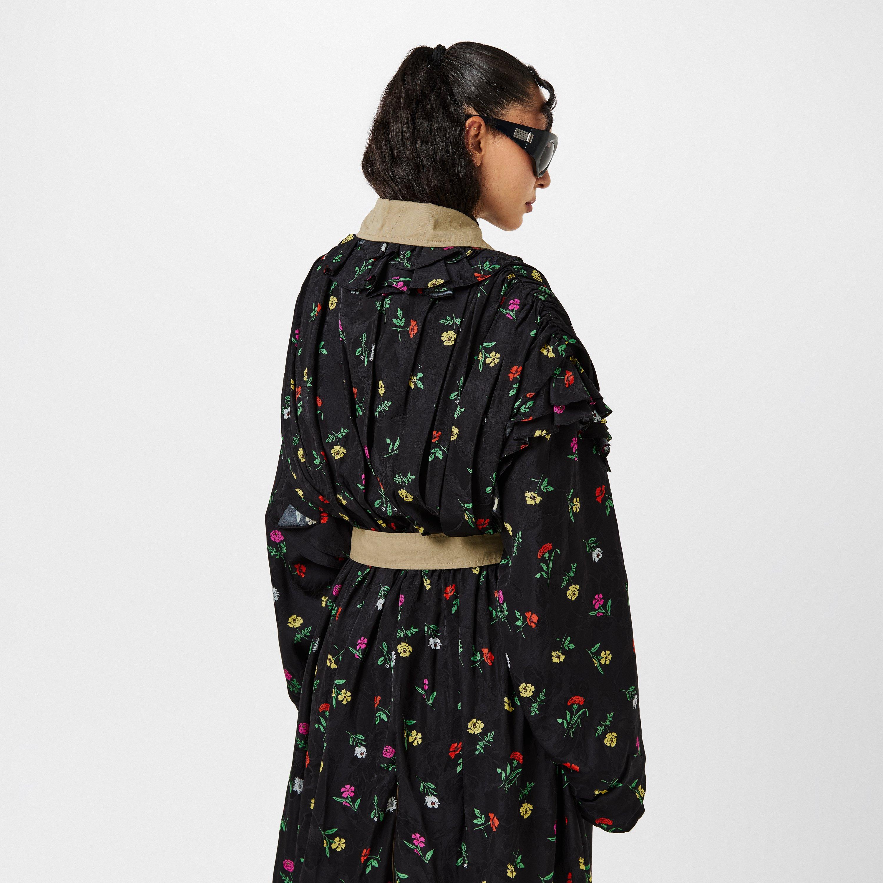 Black - Balenciaga - Women's Water-Resistant Trench Coat - 4