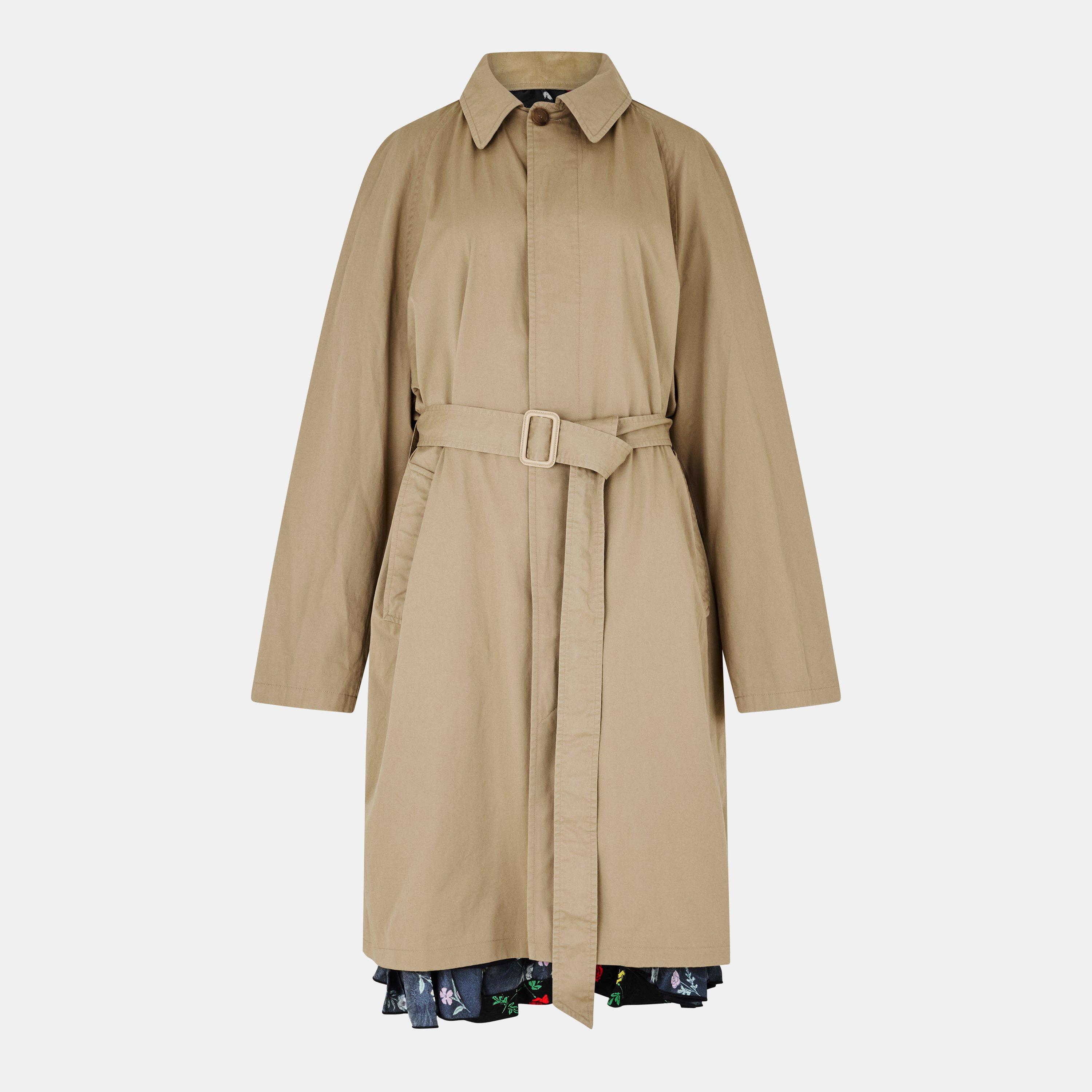 Black - Balenciaga - Women's Water-Resistant Trench Coat - 7