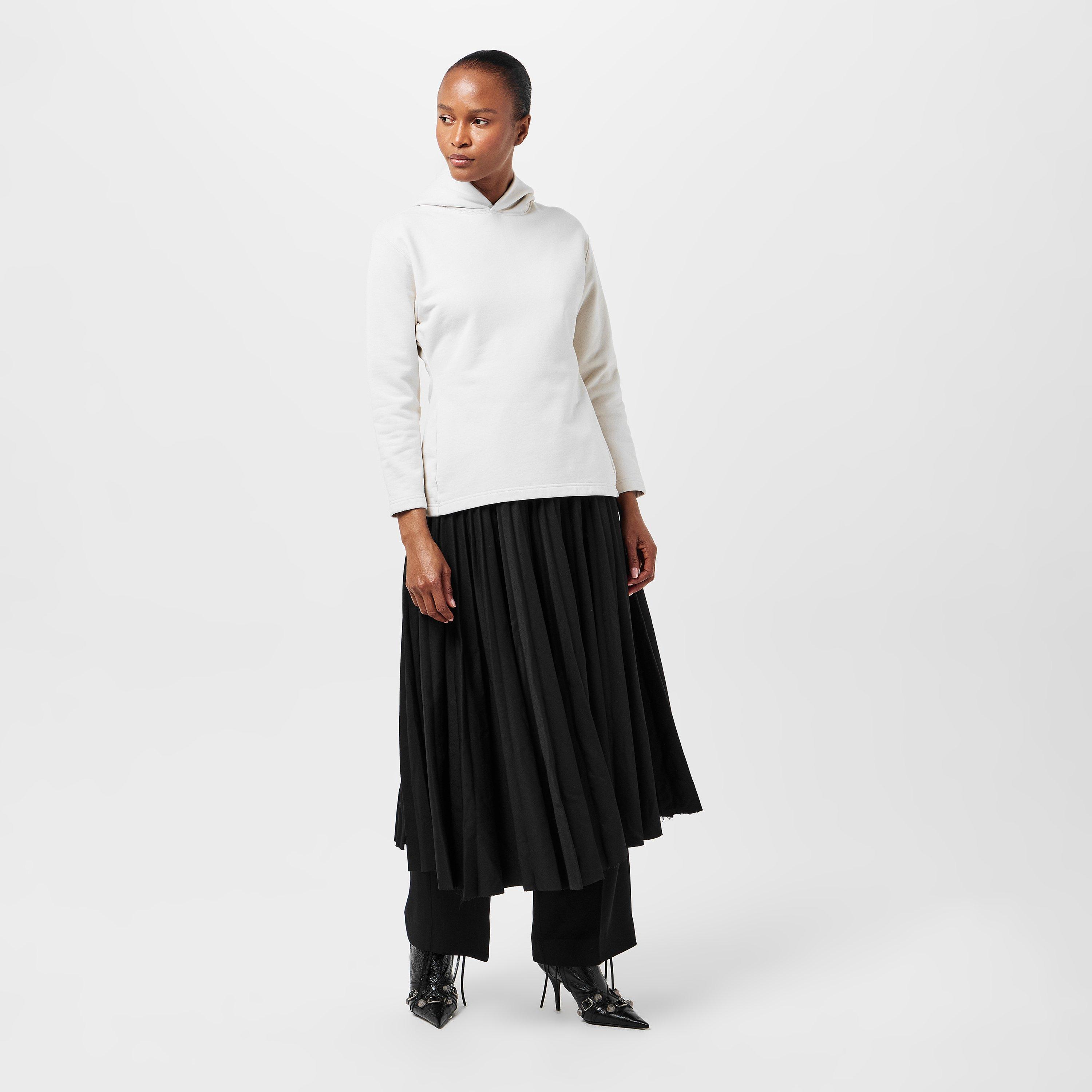 Ecru/Ecru - Balenciaga - Women's Over the Head Hoodie - 6