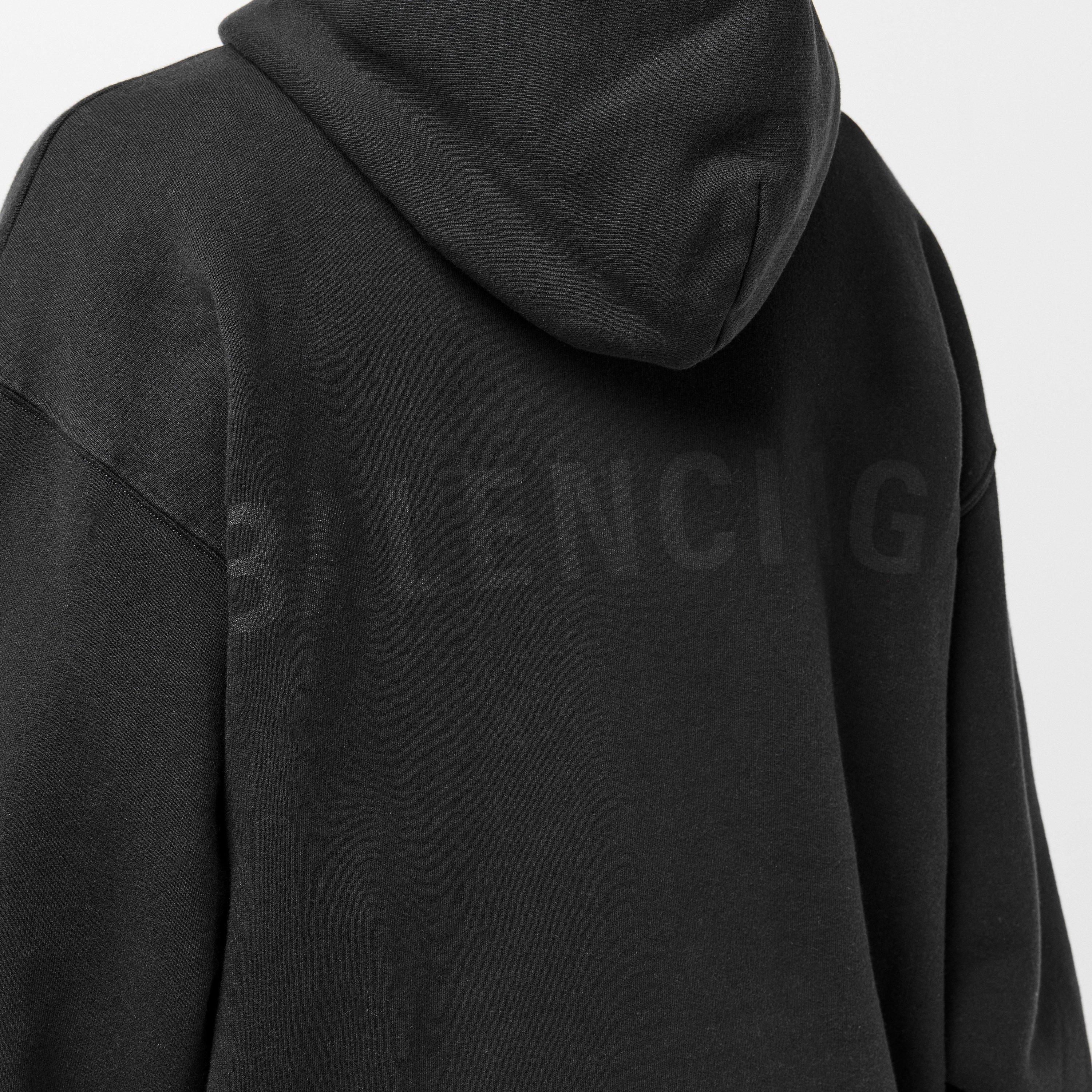 Washed Black - Balenciaga - Logo Hoodie - 5