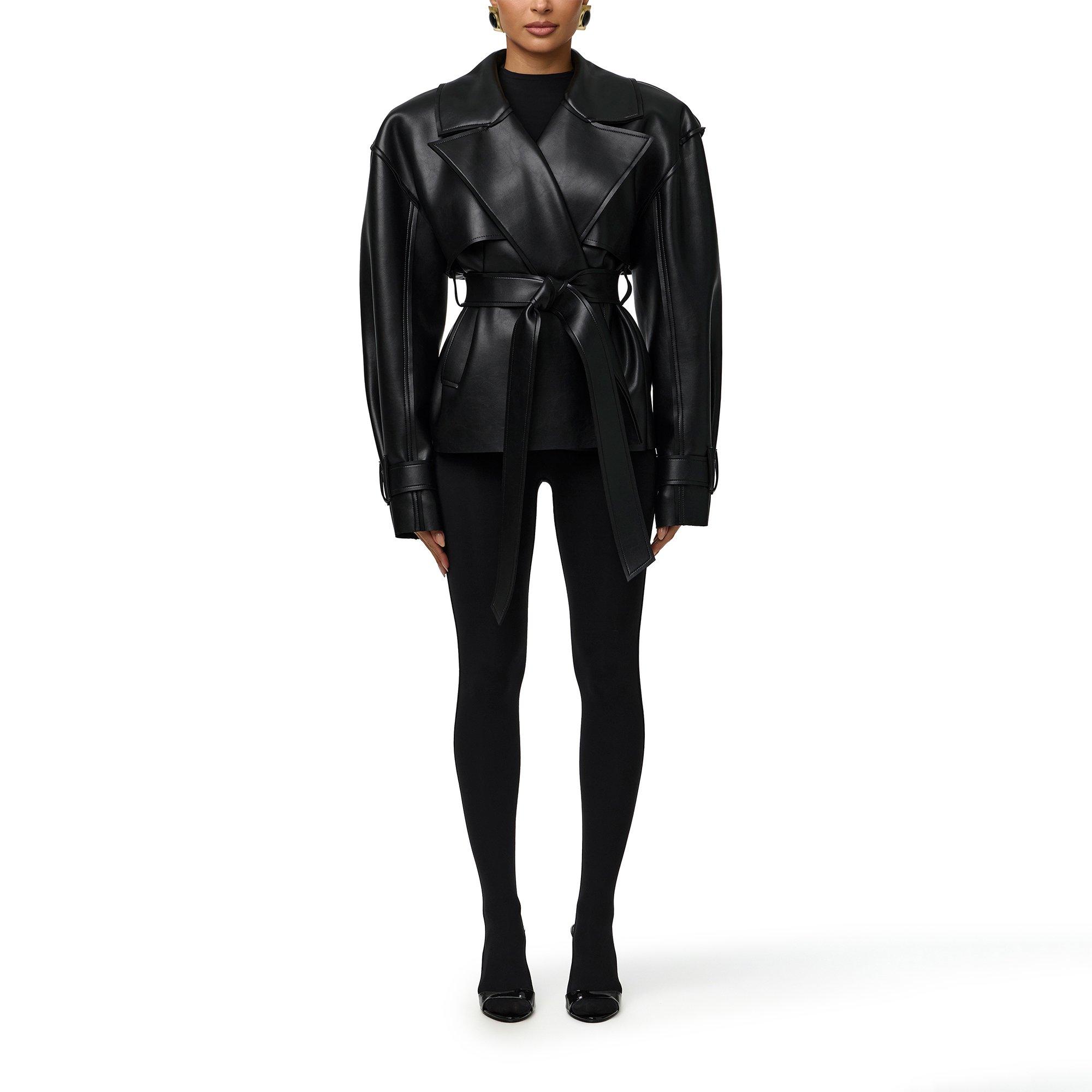 Black - Naked Wardrobe - Naked W Faux Leather Ld64 - 5