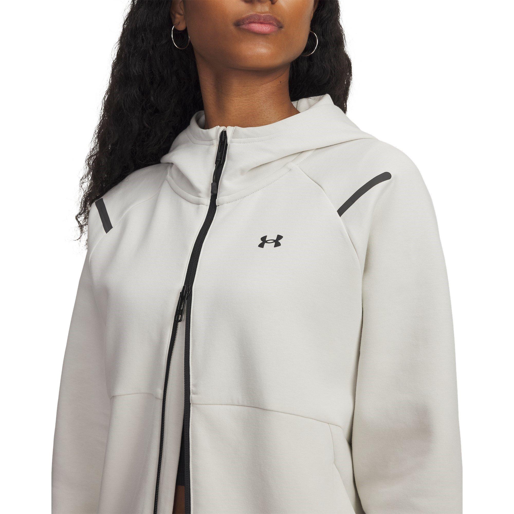 Summit White - Under Armour - Women's Unstoppable Full-Zip Fleece - 3