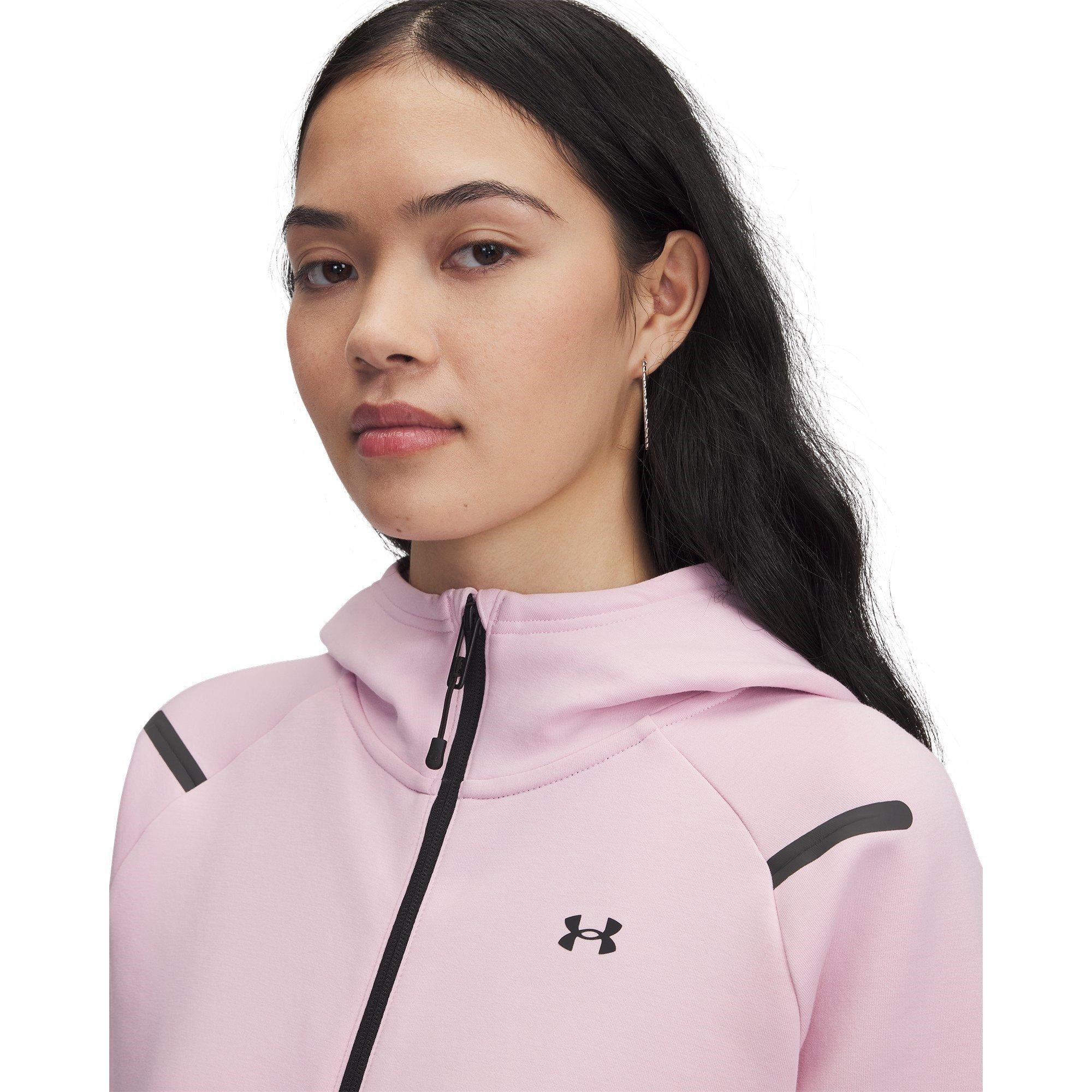 Pink - Under Armour - Women's Unstoppable Full-Zip Fleece - 3
