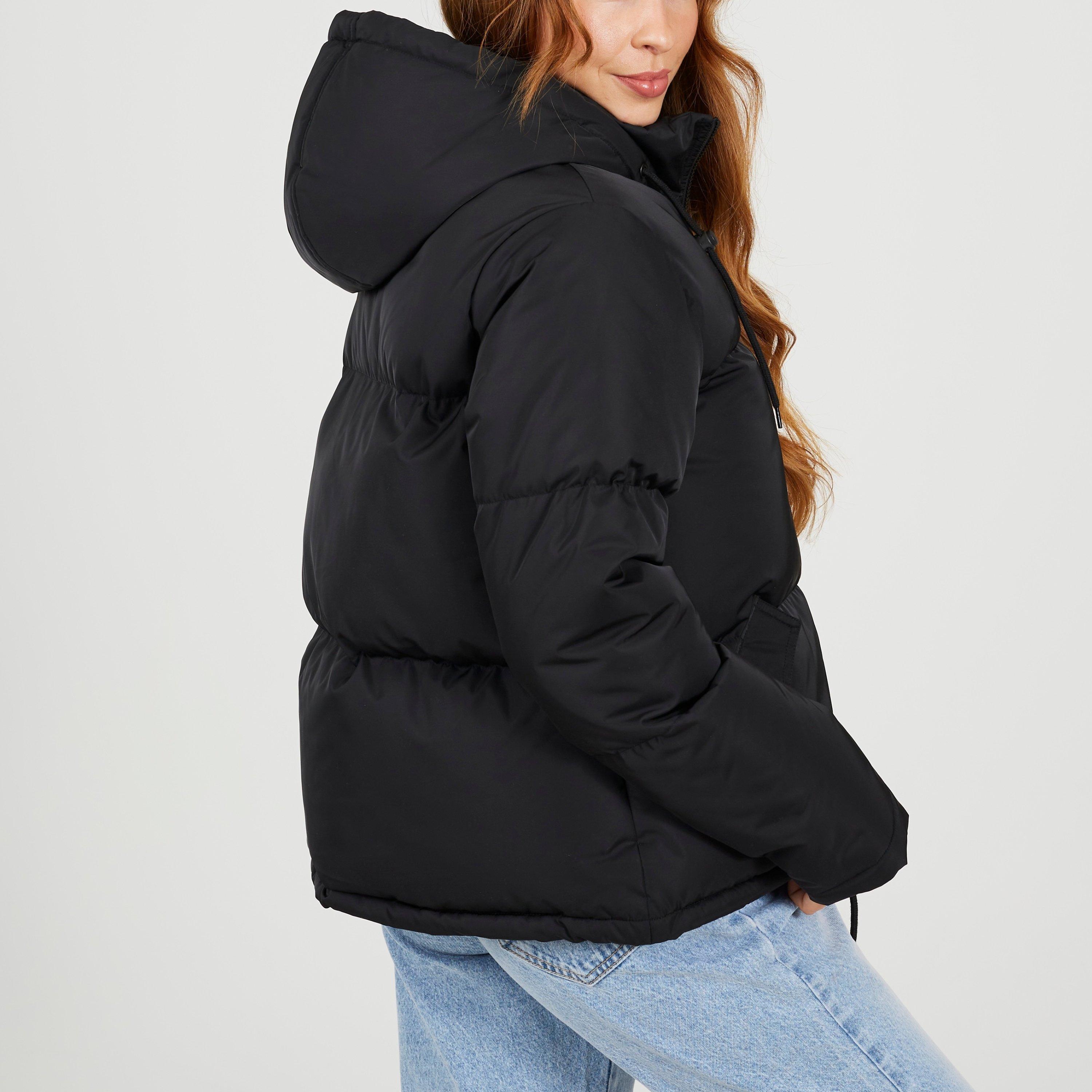 Crna - Brave Soul - Brave Soul Ladies Black Cello Hooded Puffer Jacket - 2