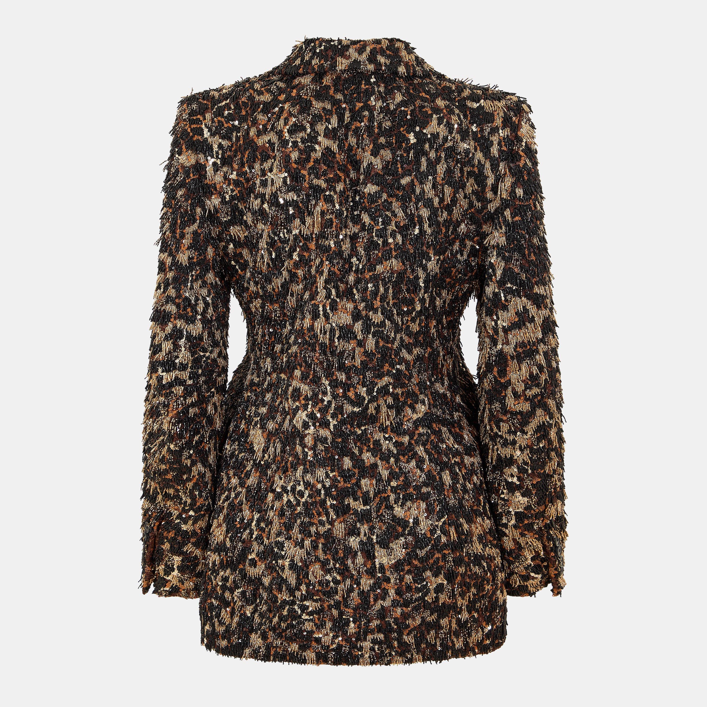 Black/Brwn/Gold - Balenciaga - Women's Oversized Weather-Resistant Parka - 2