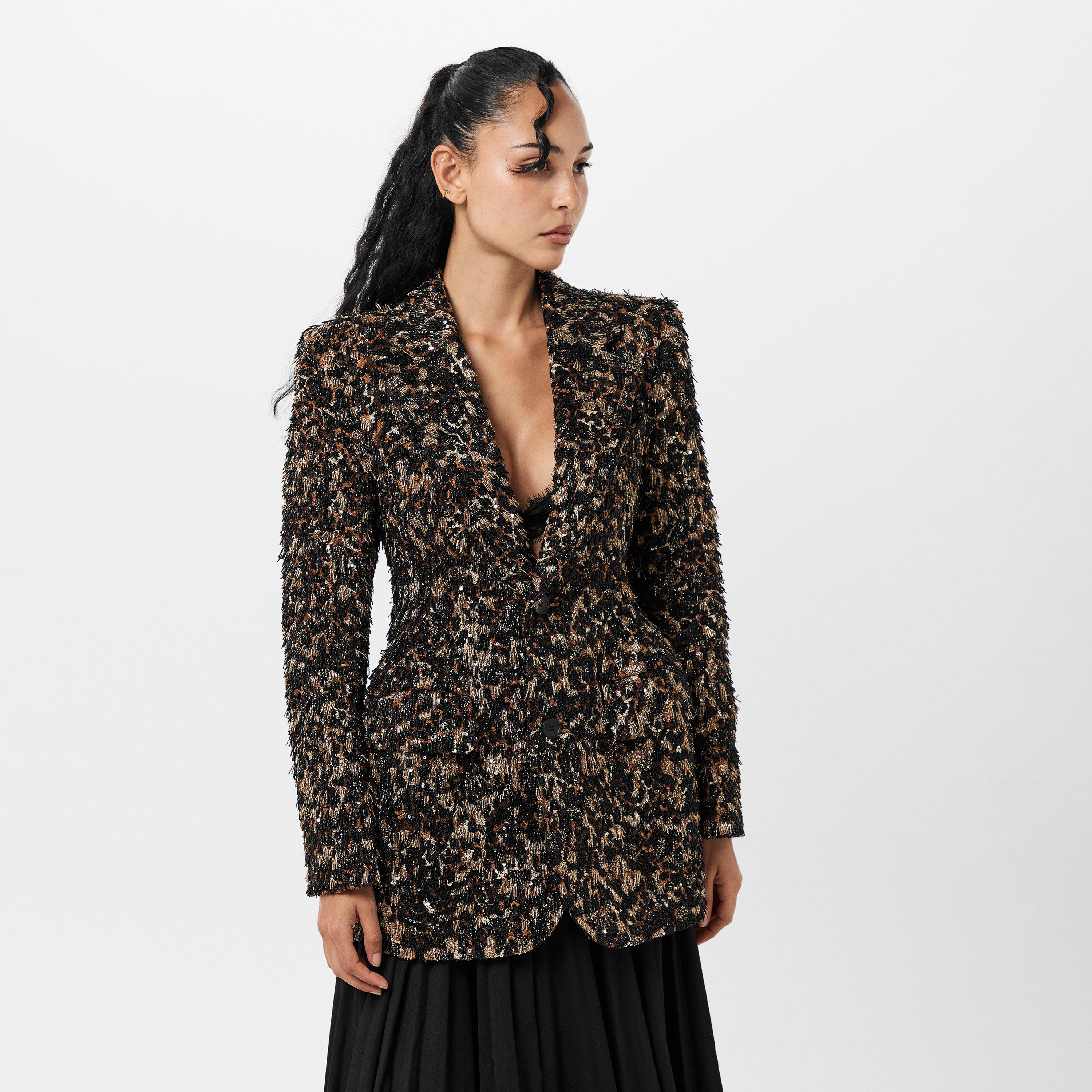 Black/Brwn/Gold - Balenciaga - Women's Oversized Weather-Resistant Parka - 3