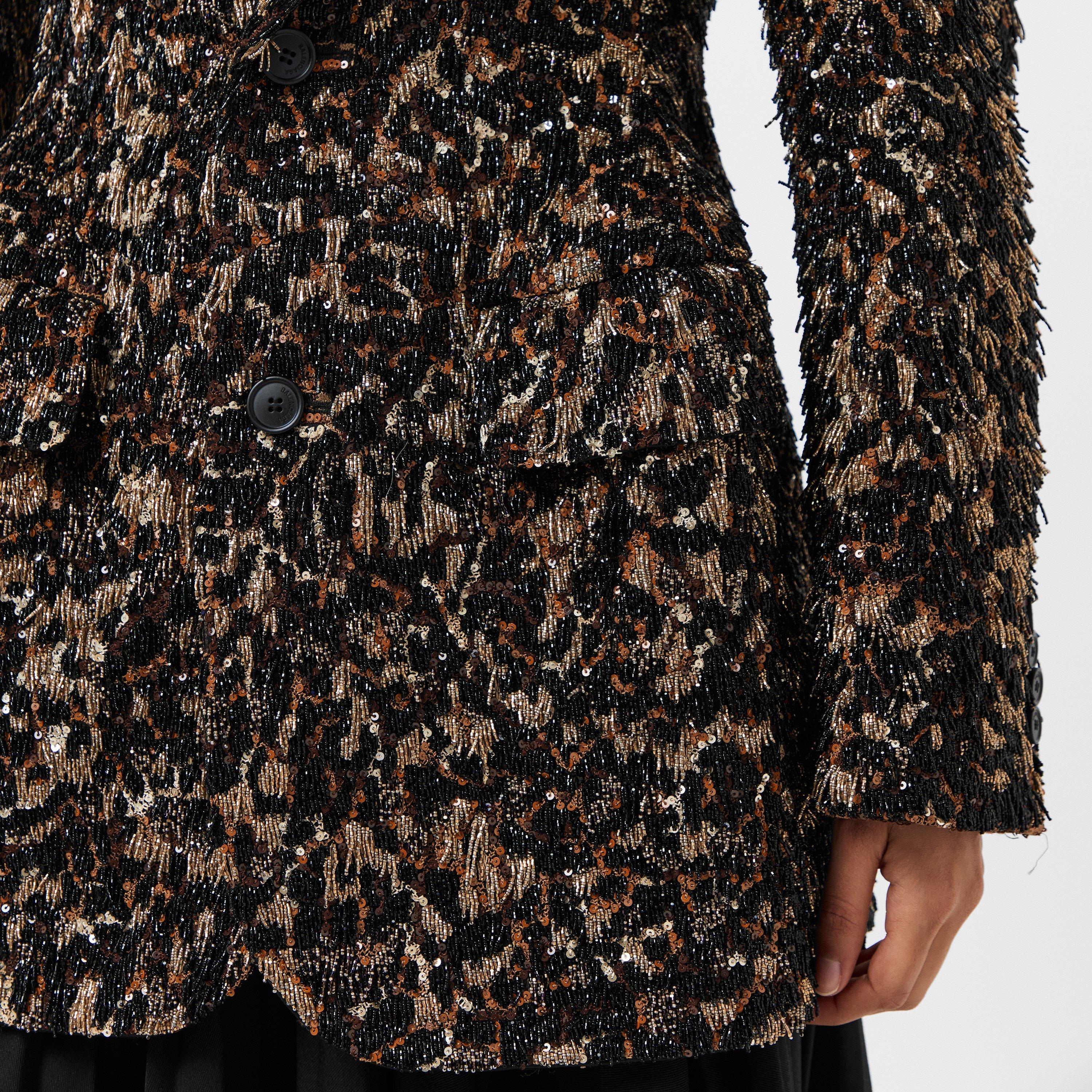 Black/Brwn/Gold - Balenciaga - Women's Oversized Weather-Resistant Parka - 5