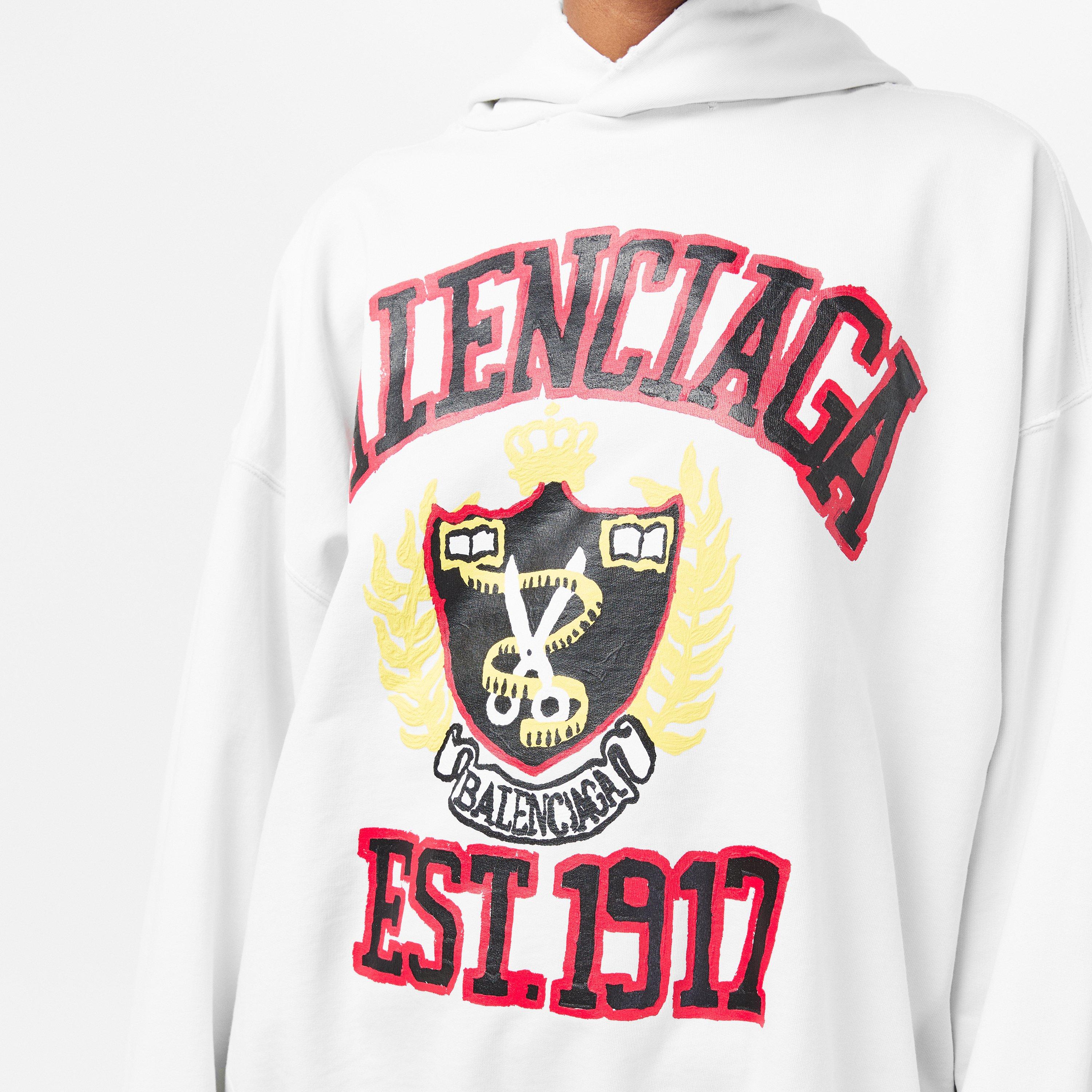 Dirty White - Balenciaga - Women's Over the Head Hoodie - 5