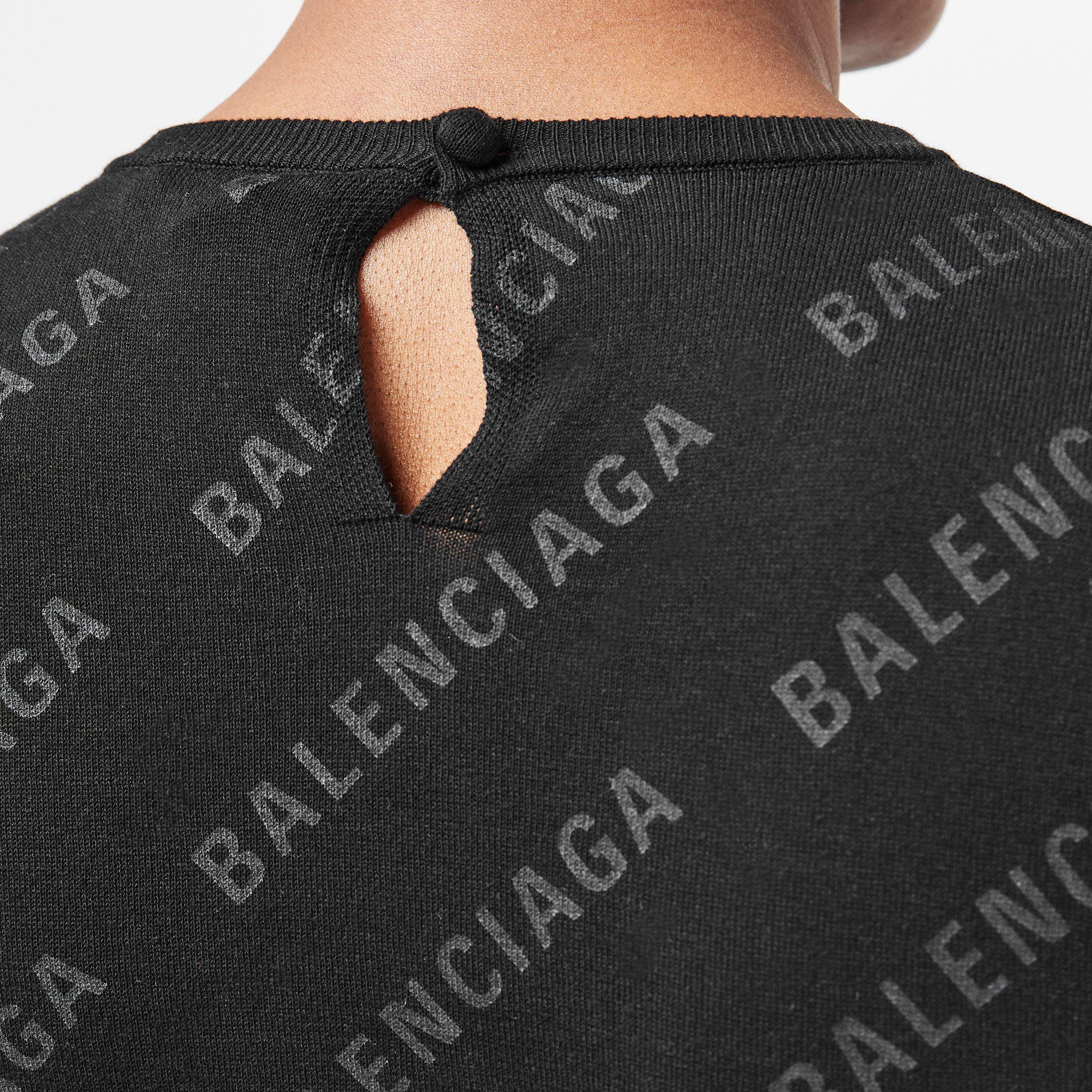 Black/Black - Balenciaga - Women's Knitted Top - 5