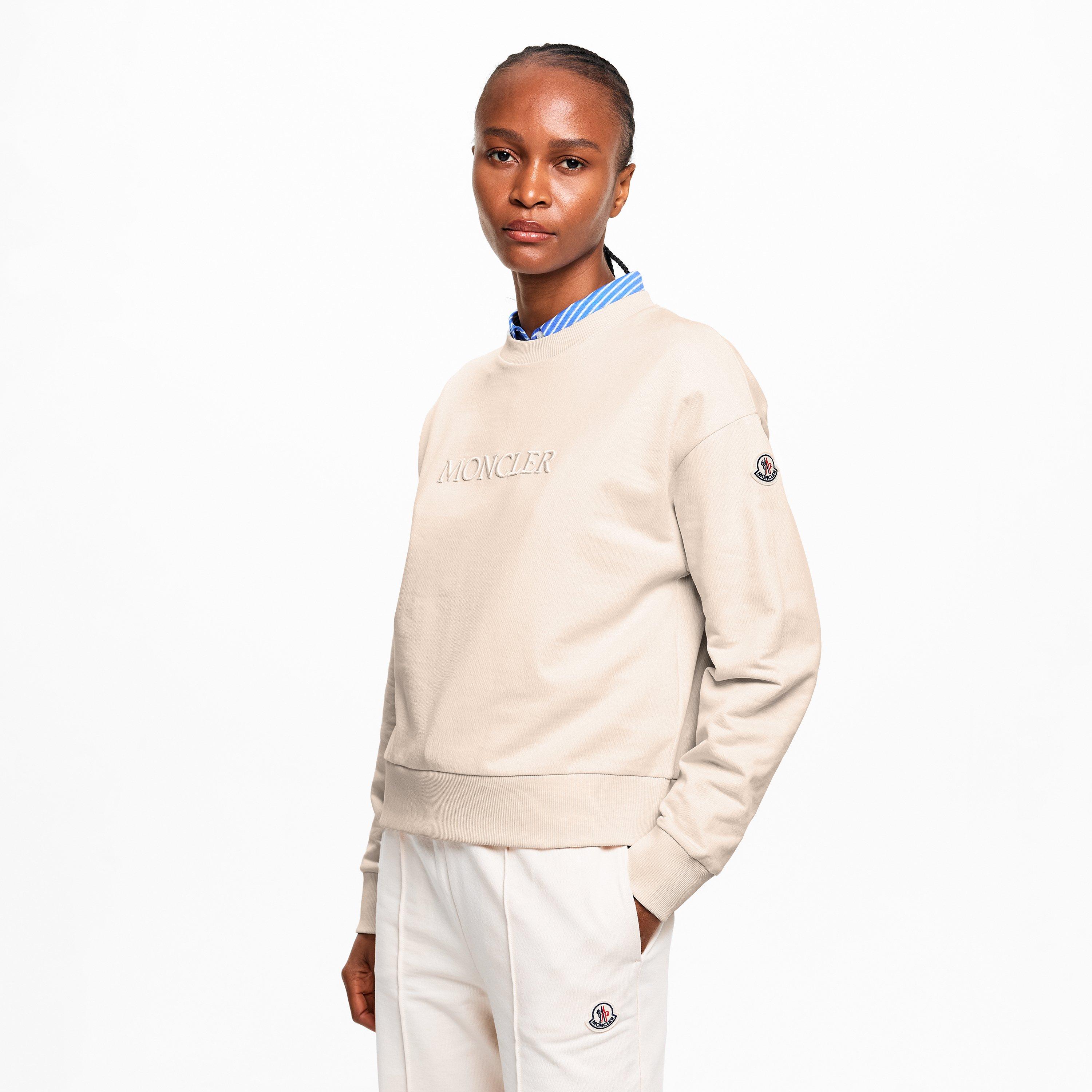 Cream 034 - Moncler - Women's Crew Sweatshirt - 3