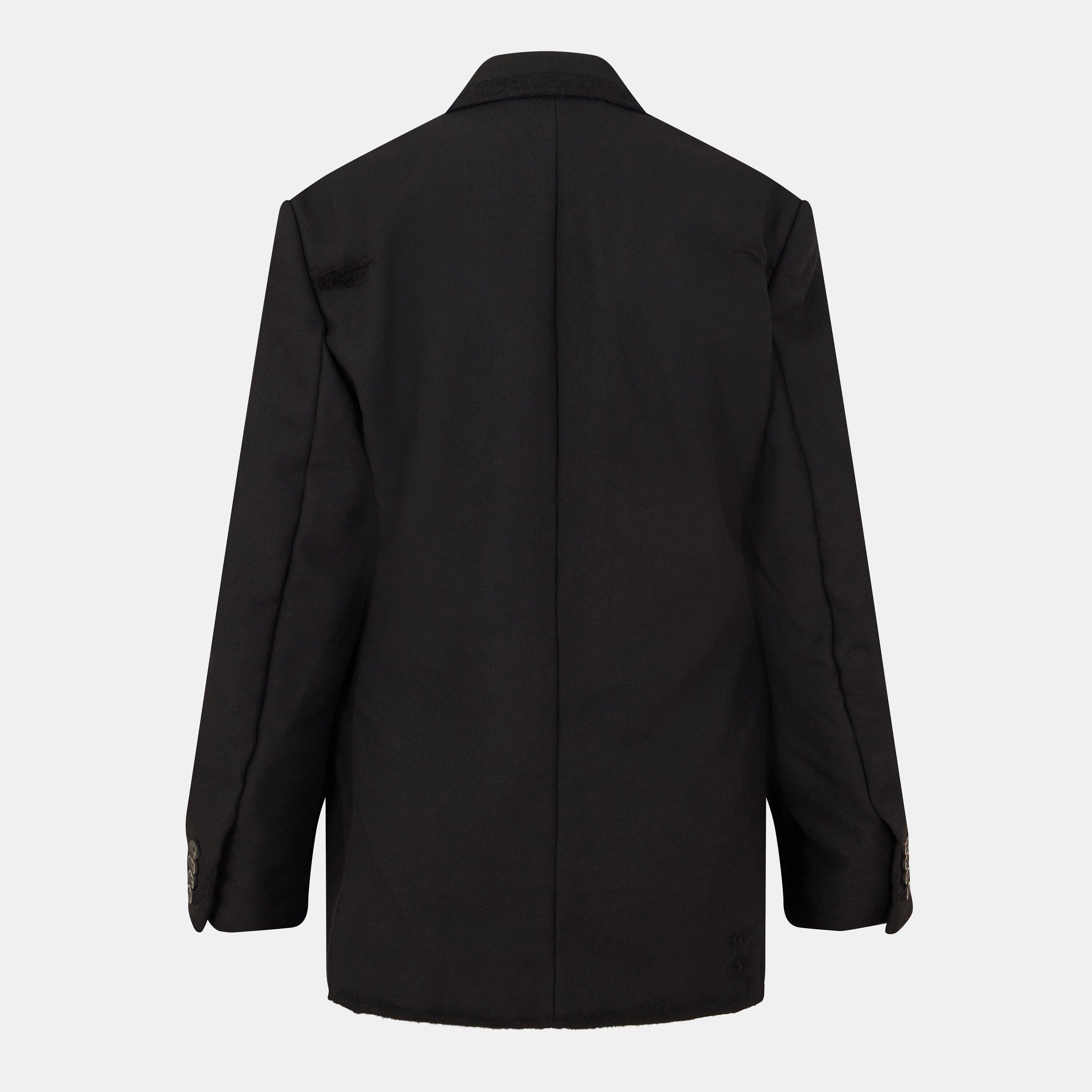 Black - Balenciaga - Women's  Structured Insulated Black Aviator Jacket - 2