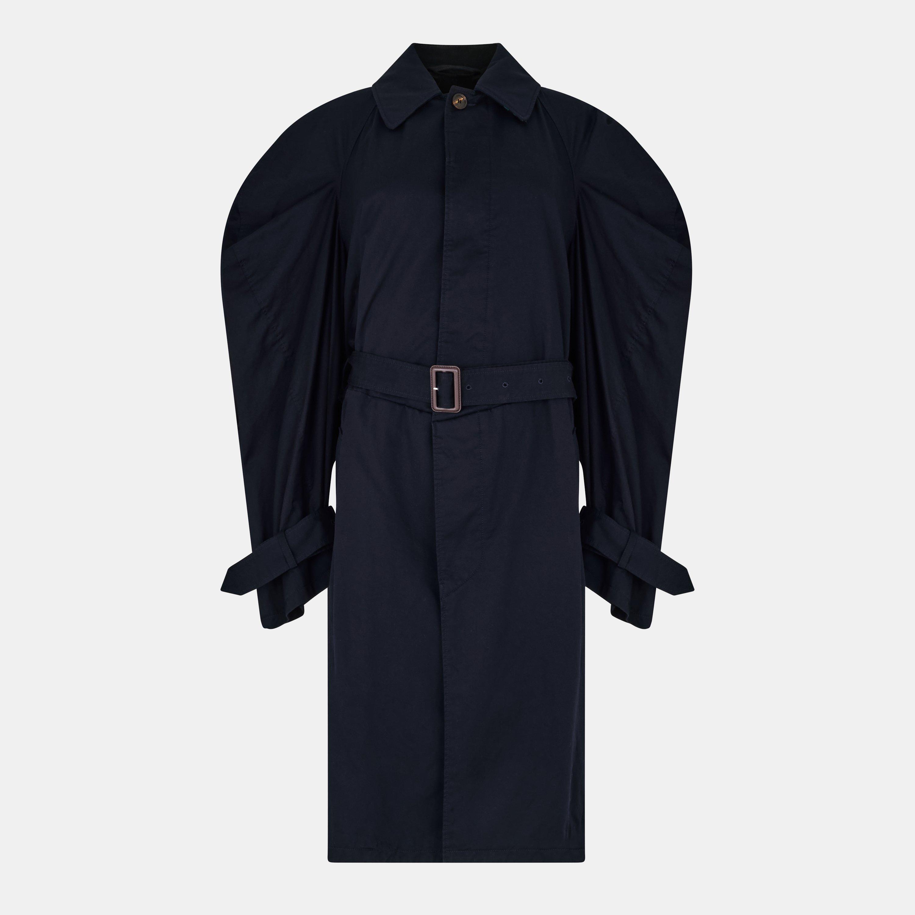 Ink - Balenciaga - Women's Oversized Water-Resistant Trench Coat - 1