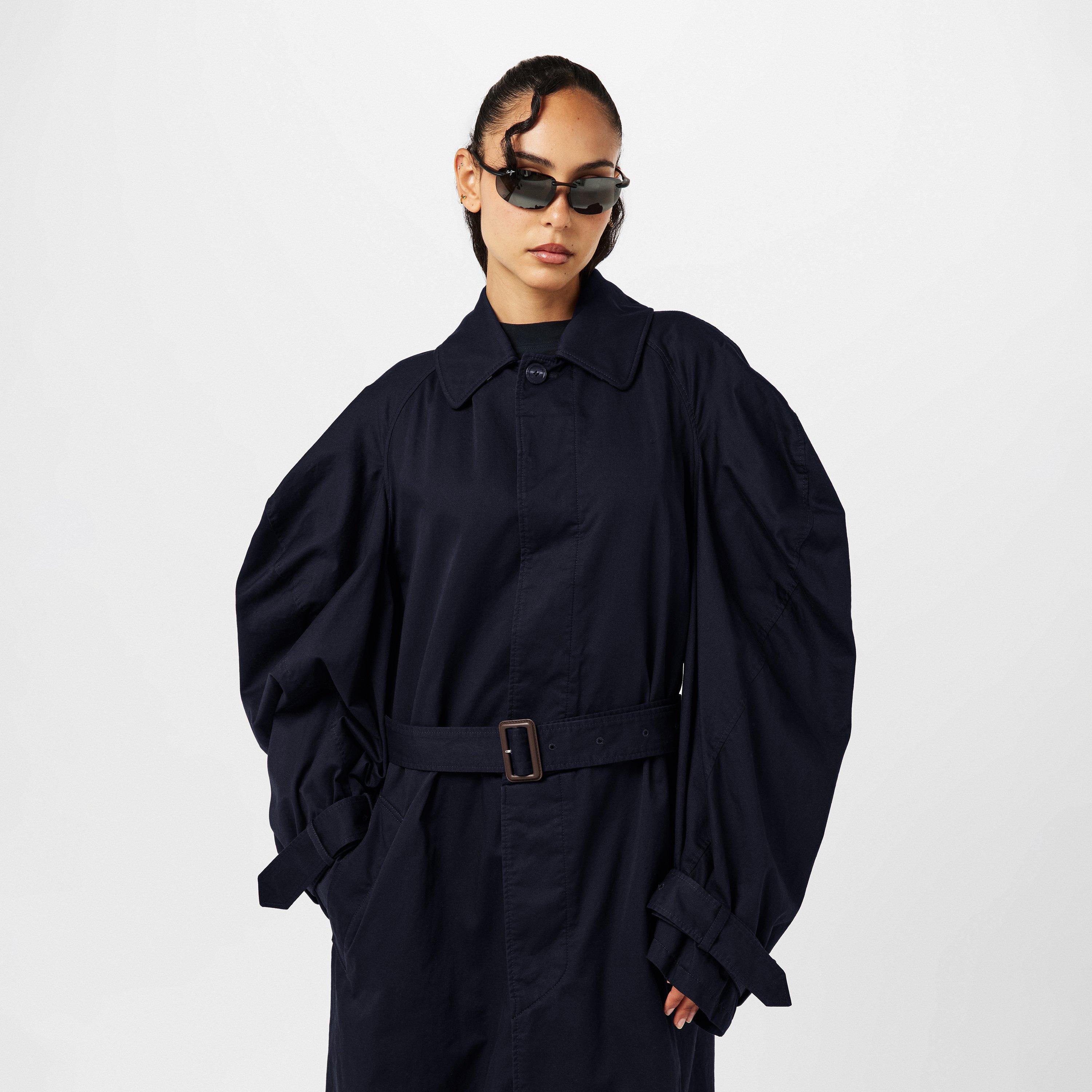Ink - Balenciaga - Women's Oversized Water-Resistant Trench Coat - 3
