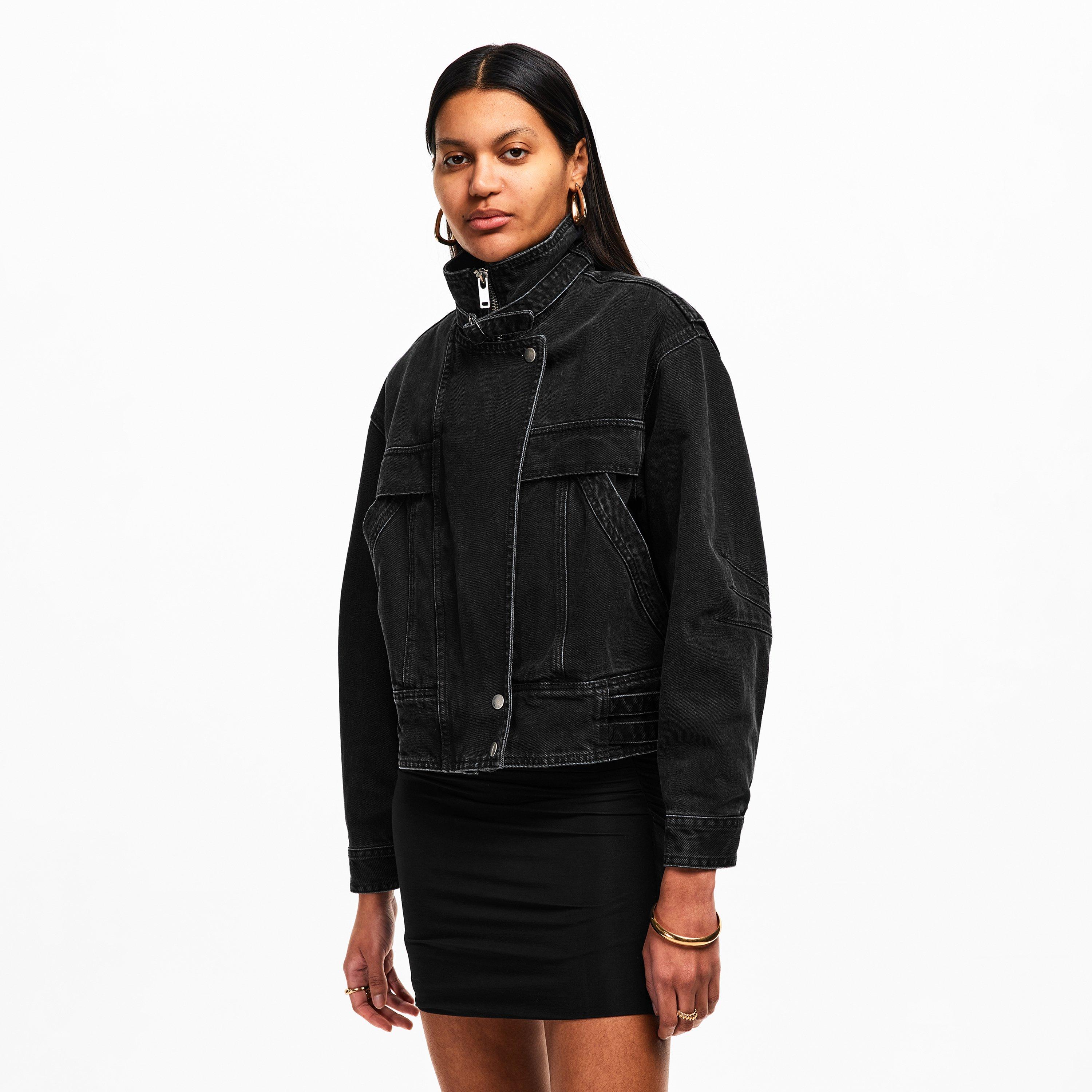 Faded Black - Marant Etoile - Women's Joseline Bomber Jacket - 3