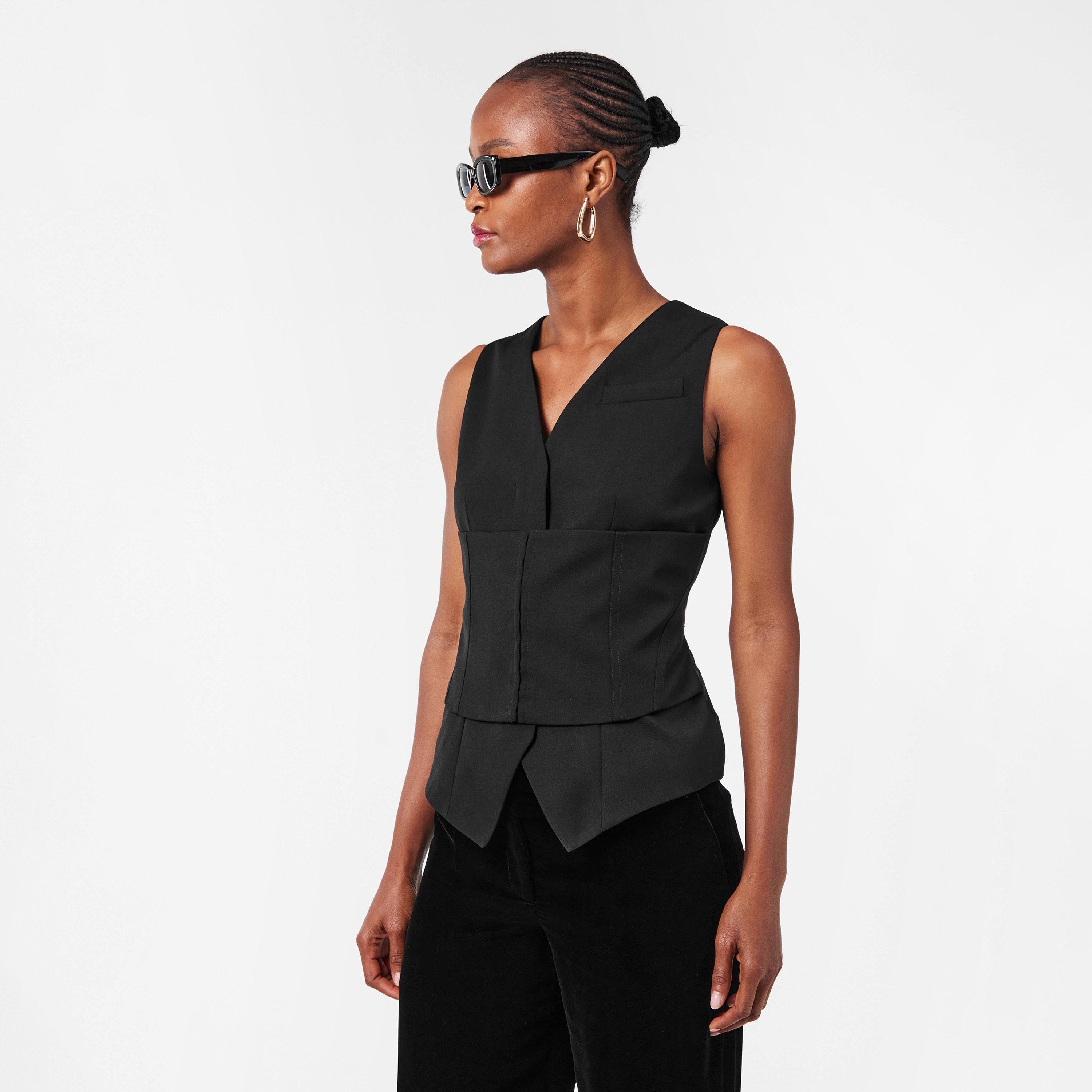 Black - Alexander McQueen - Women's Alex Corset Waistcoat - 3