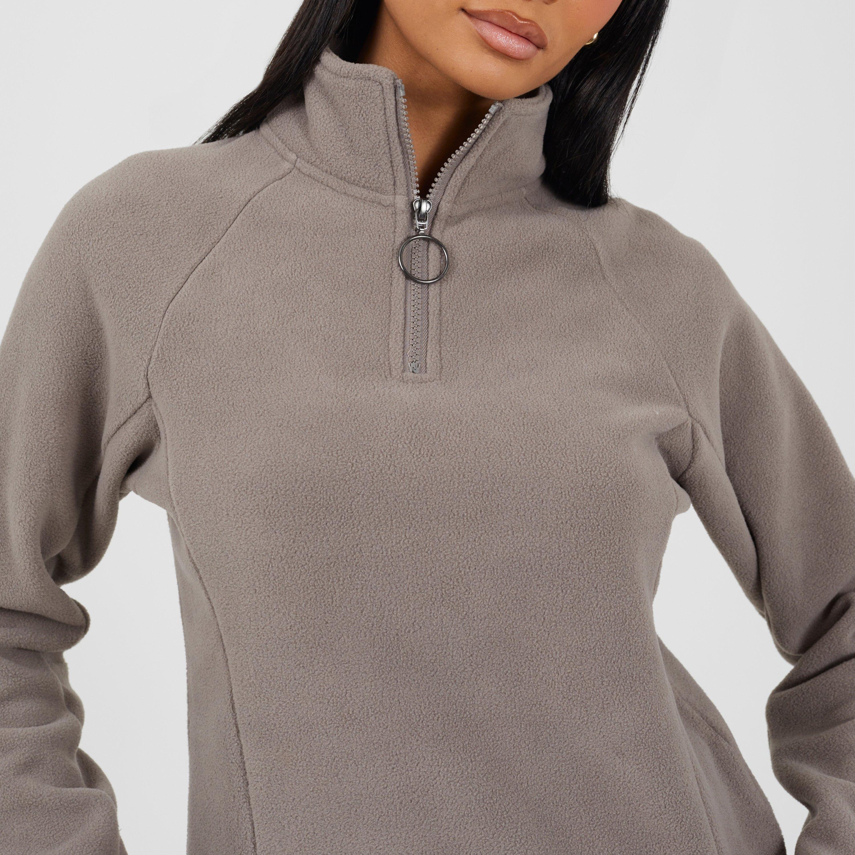 Marrón Paloma - Brave Soul - Brave Soul Ladies Quarter Zip Sweatshirt - 3