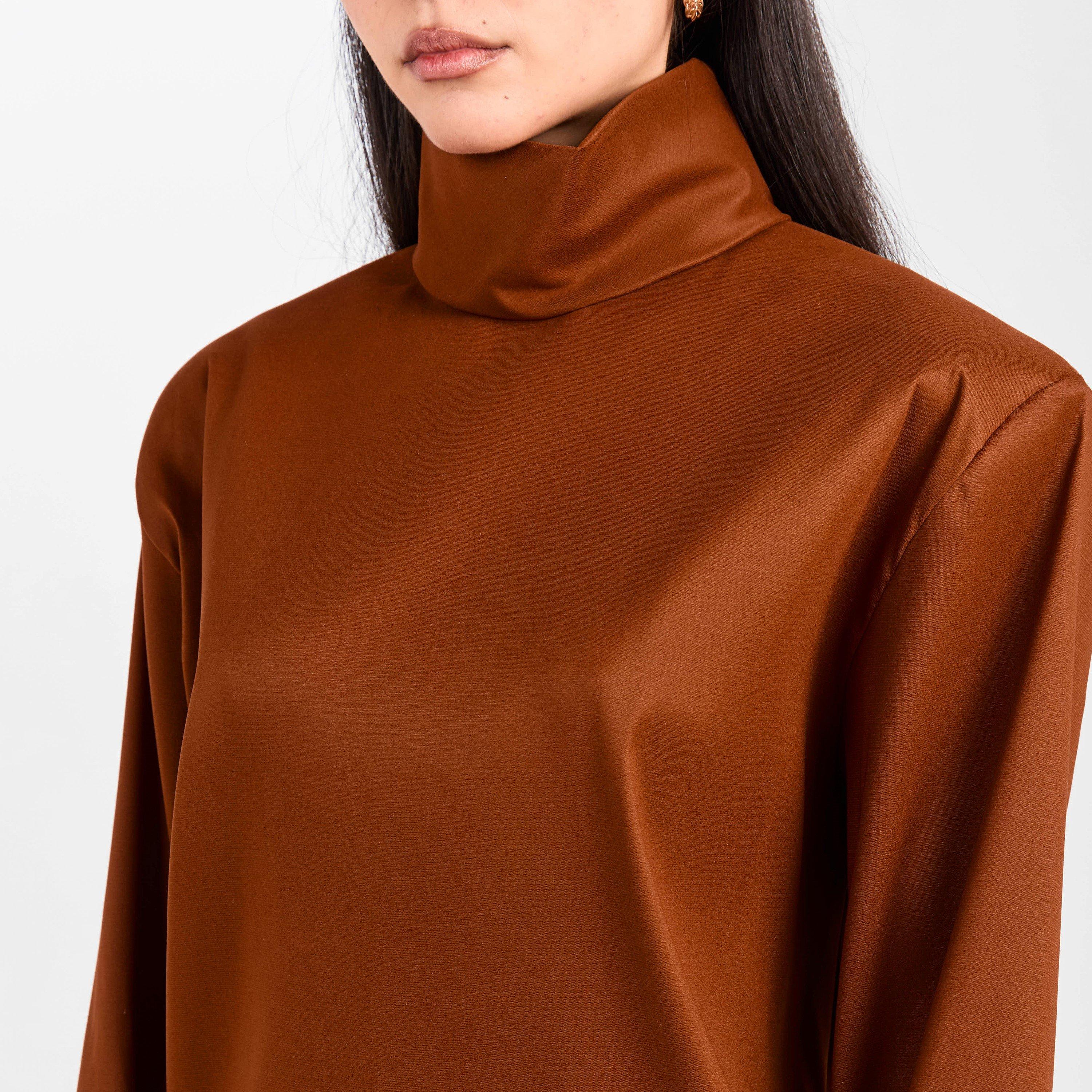 Caramel - Saint Laurent - Women's Organza Knitted Top - 5