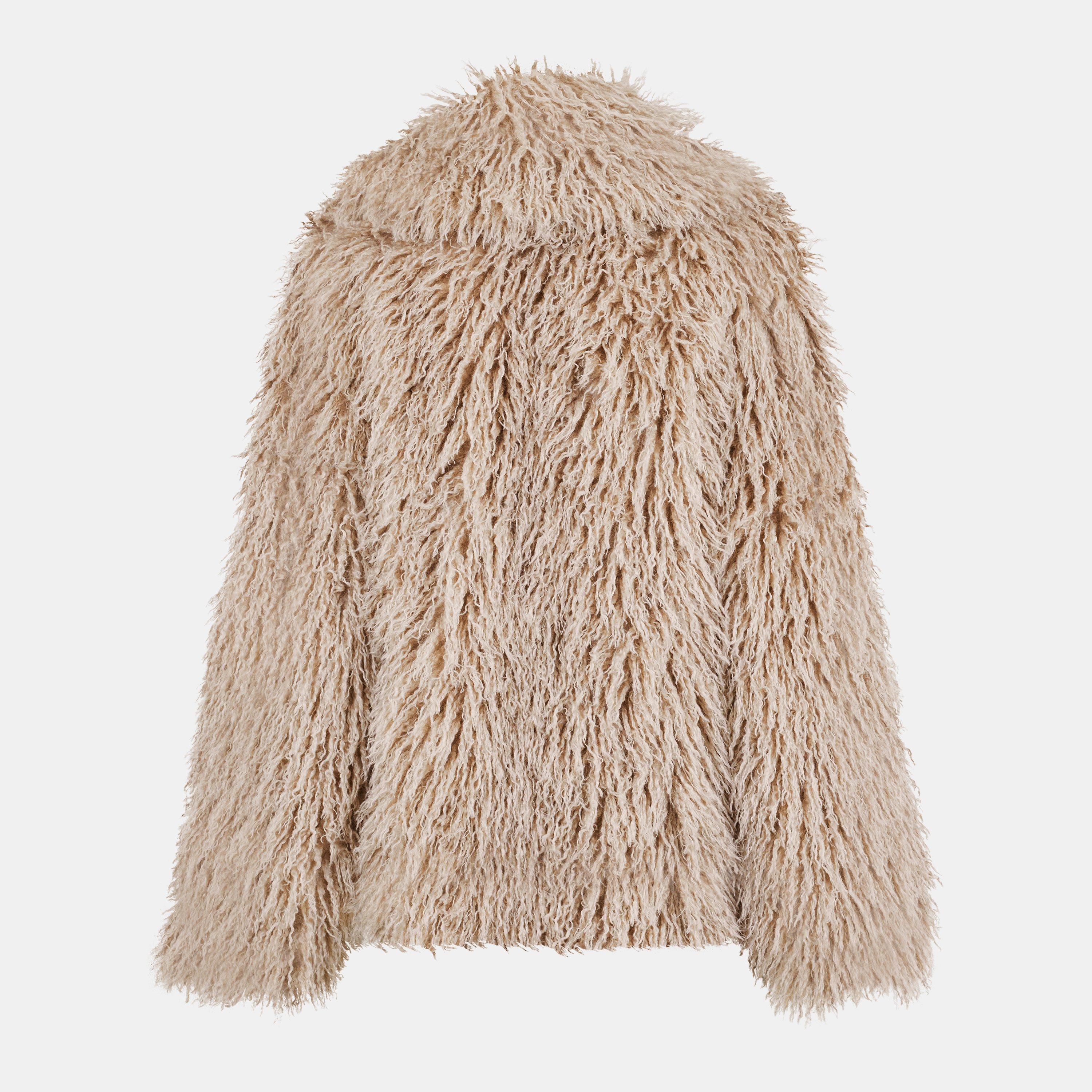 Rubia - Biba - Women's Doodle Fur Oversized Teddy Coat - 2