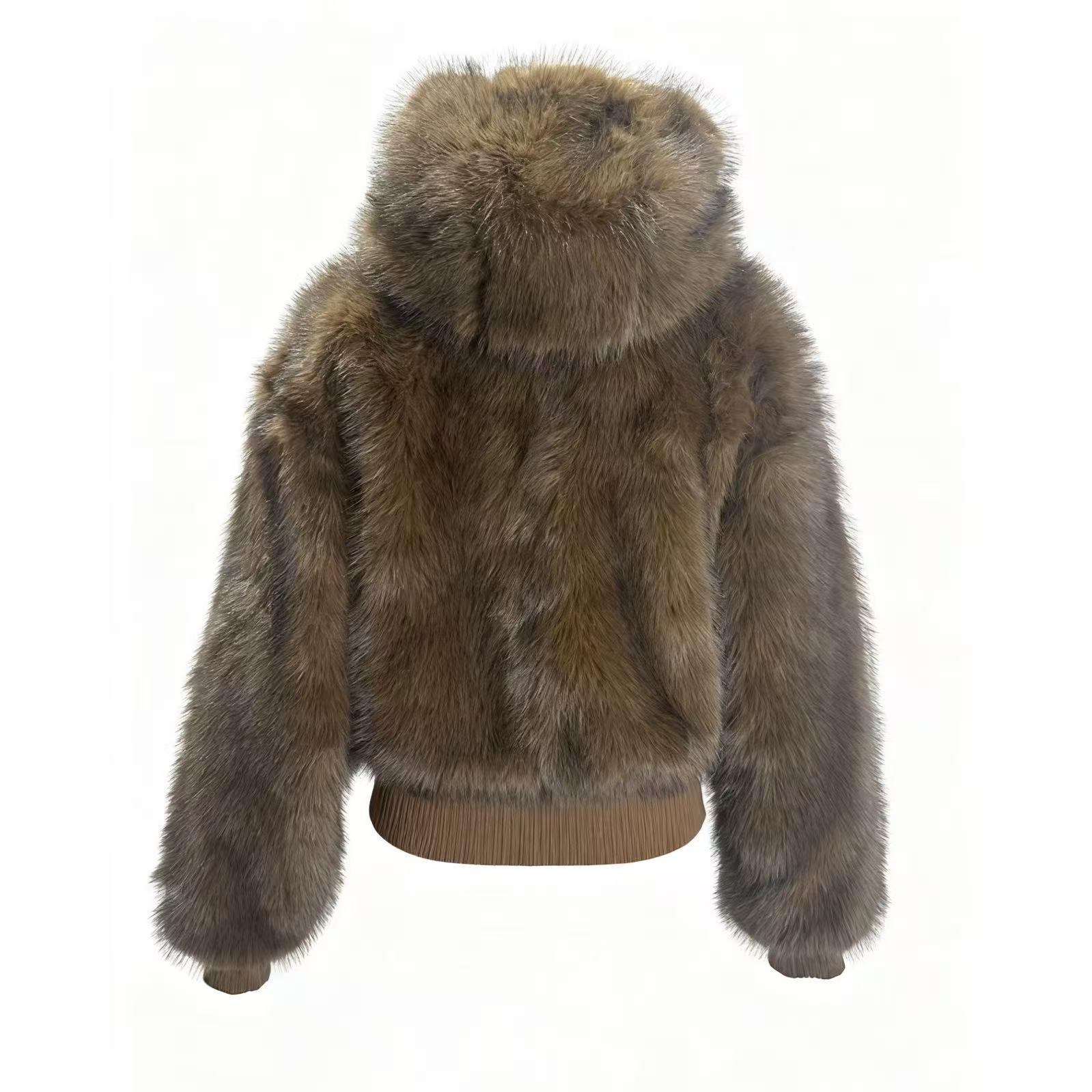 Brown - Kangol - Kangol  Fuax Fur Jkt Ld54 - 2