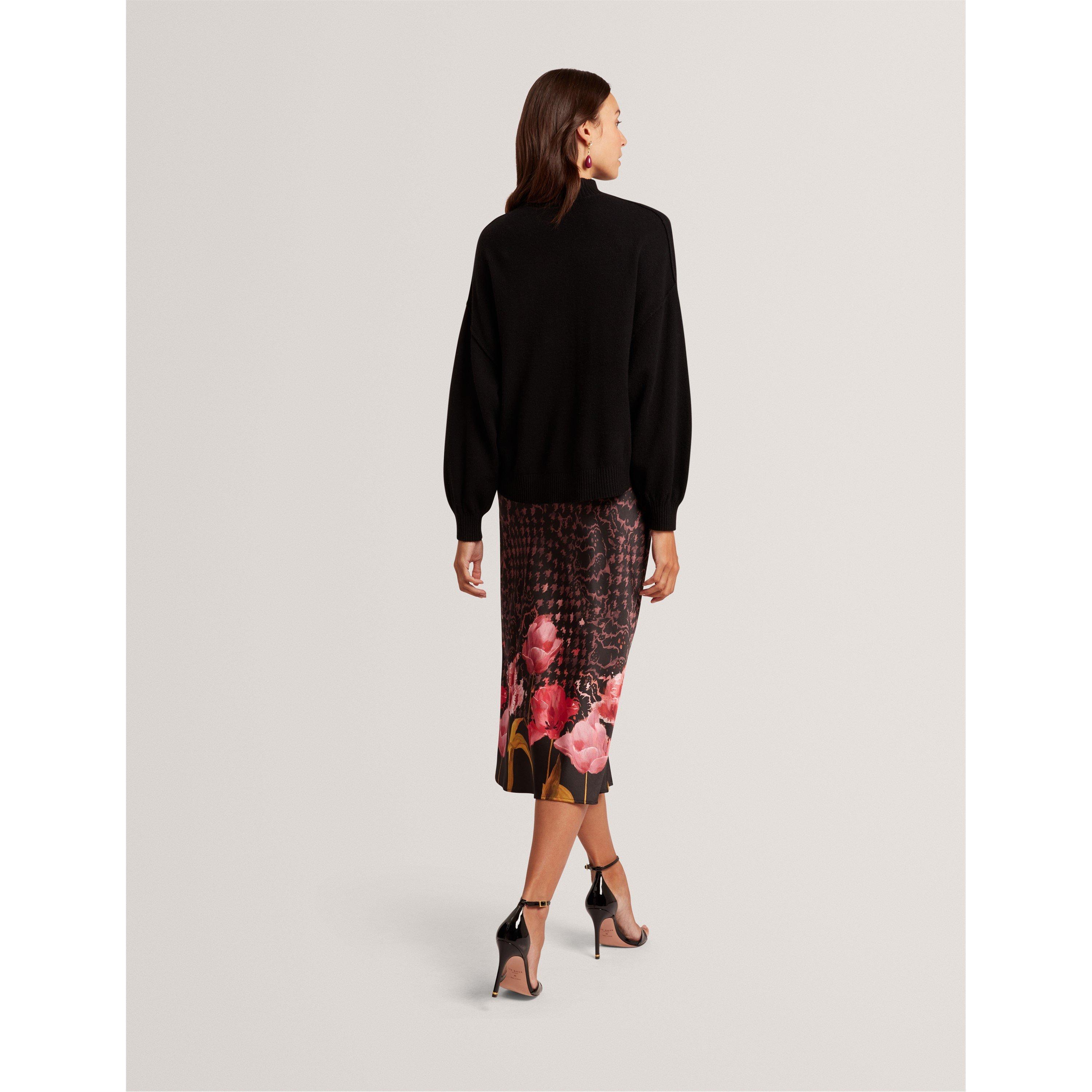 Black - Ted Baker - Women's Knitted Jumper Dress - 3