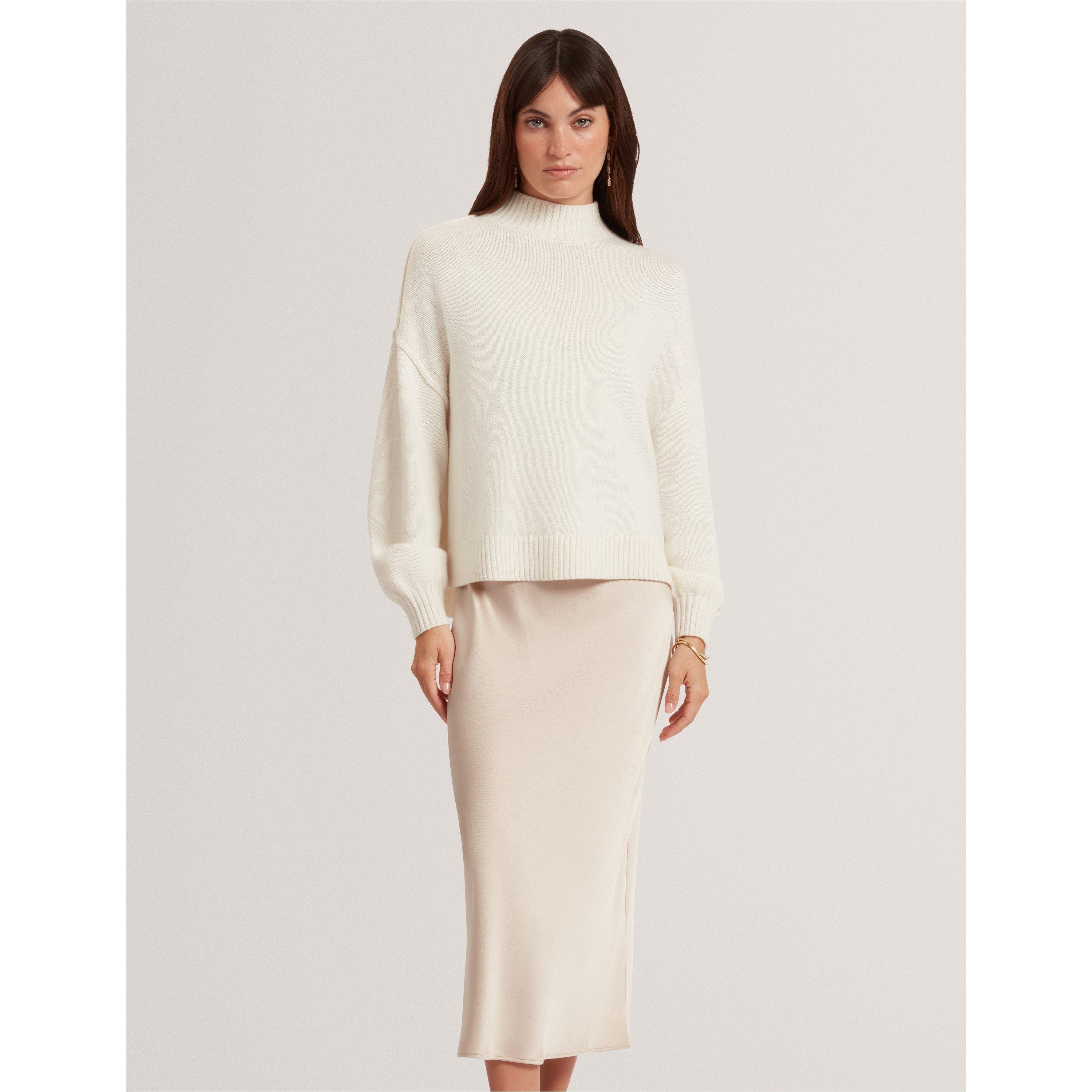 Natural - Ted Baker - Women's Knitted Jumper Dress - 2