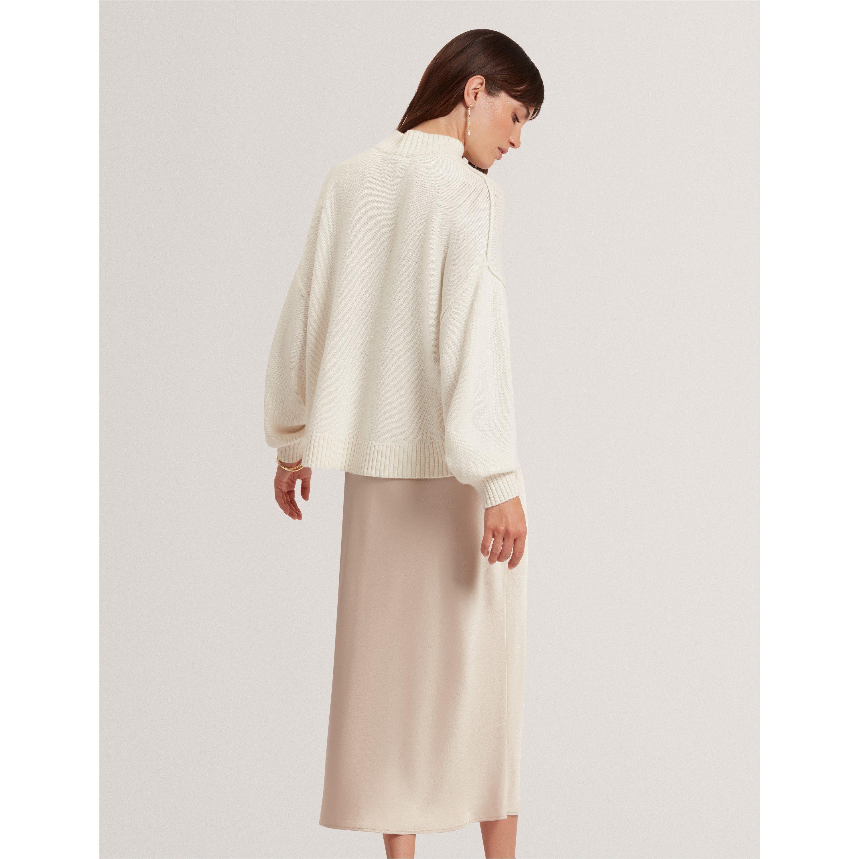 Natural - Ted Baker - Women's Knitted Jumper Dress - 3