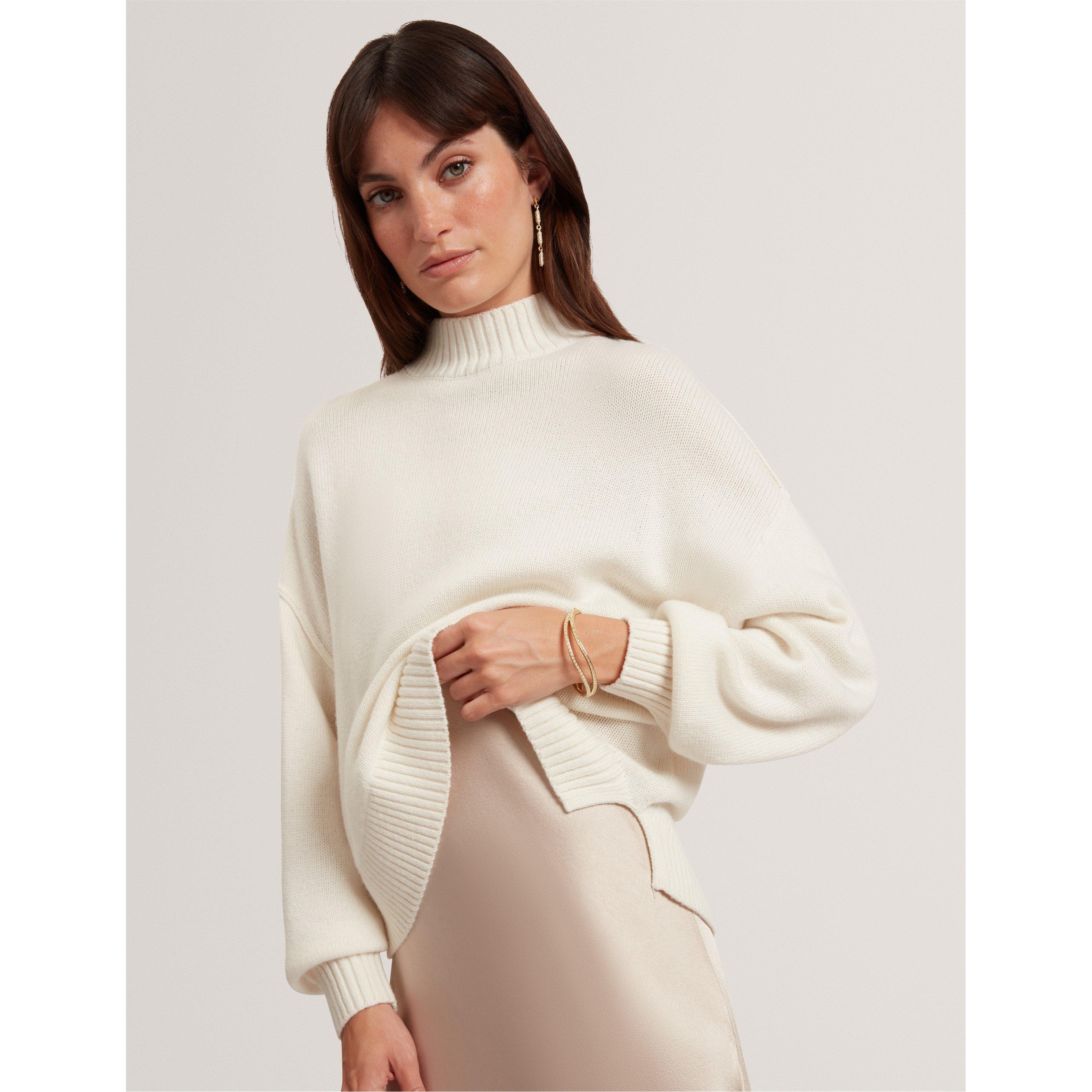 Natural - Ted Baker - Women's Knitted Jumper Dress - 4