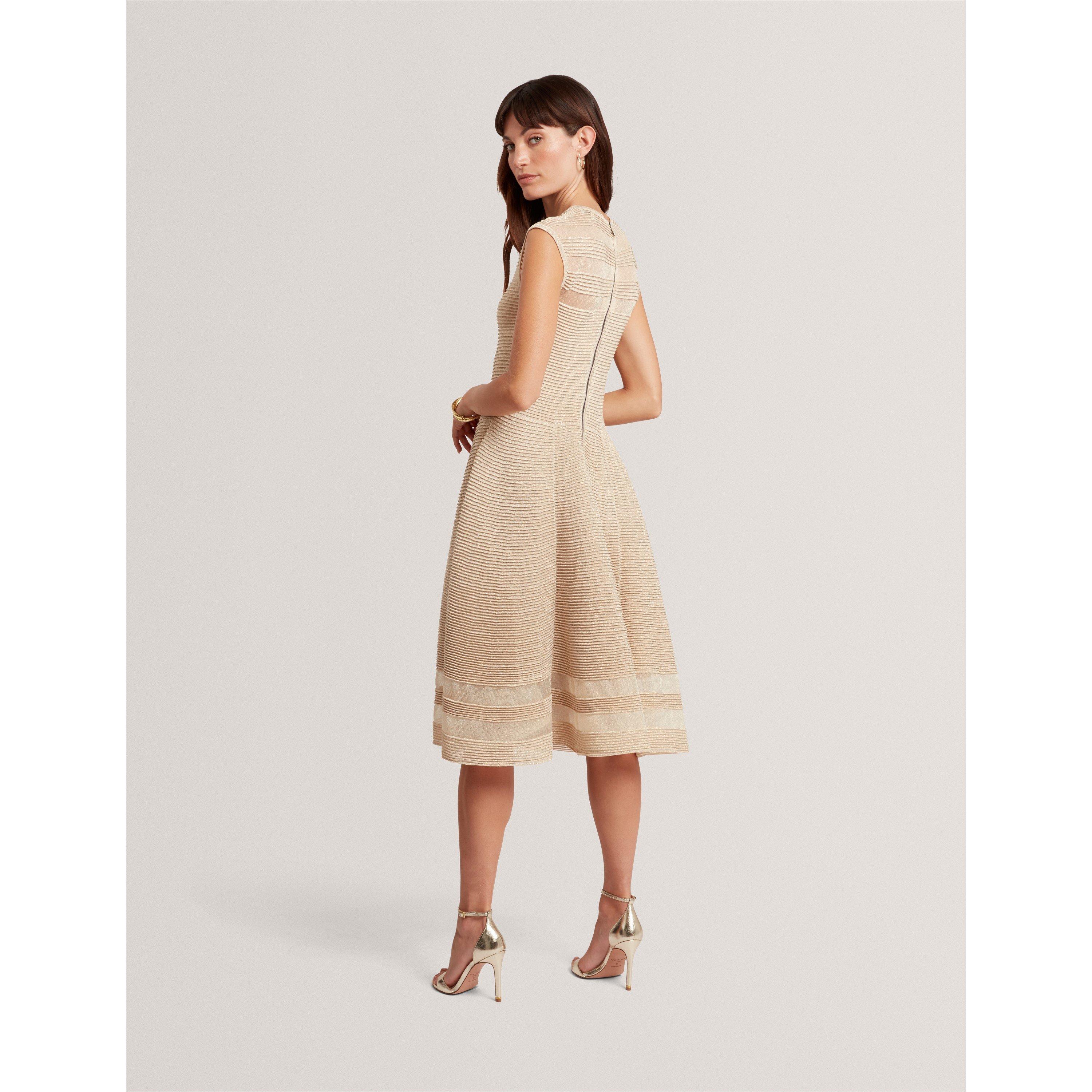 Natural - Ted Baker - Women's Knitted Jumper Dress - 3