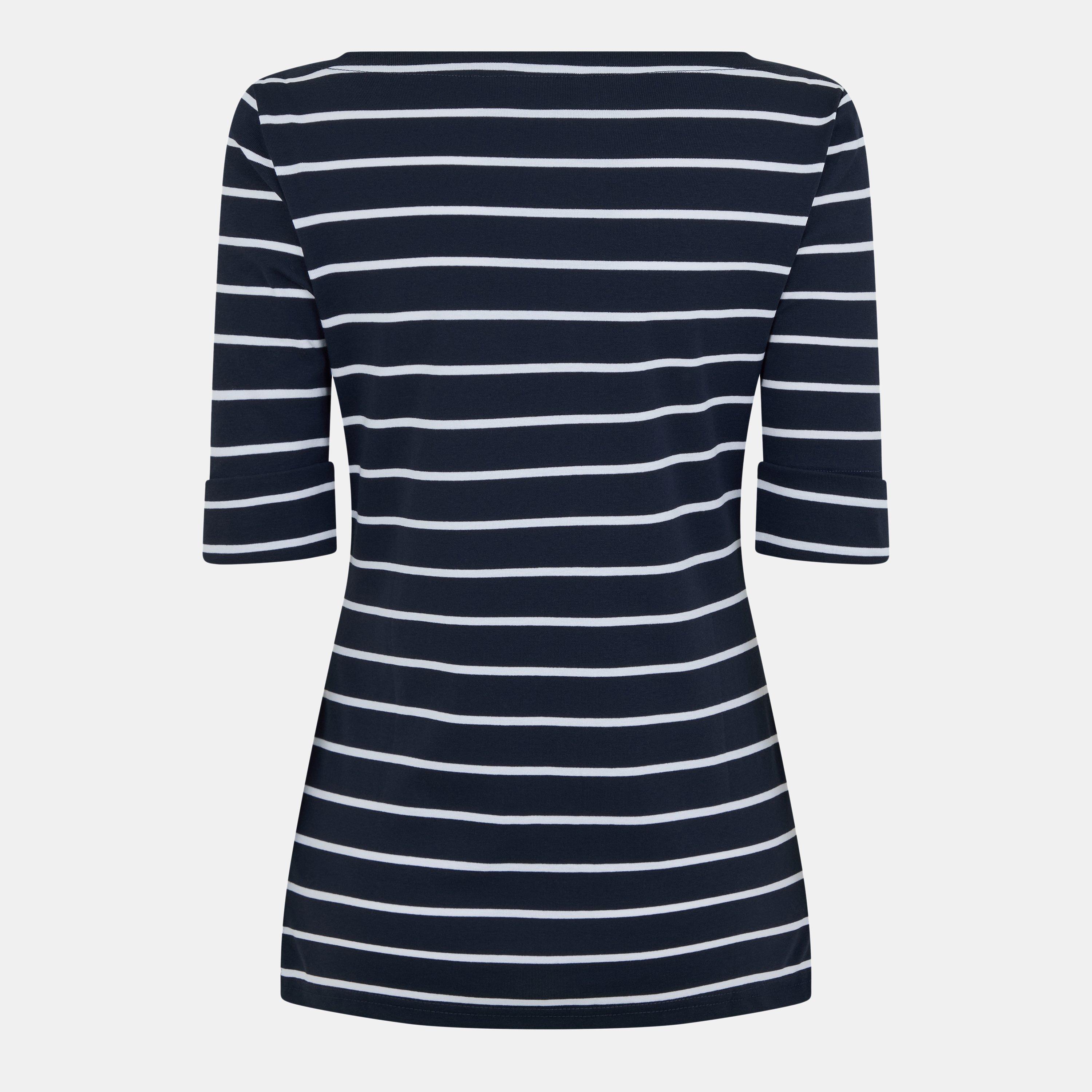 Lauren Navy/Wht - Lauren by Ralph Lauren - Striped Knit Top - 2