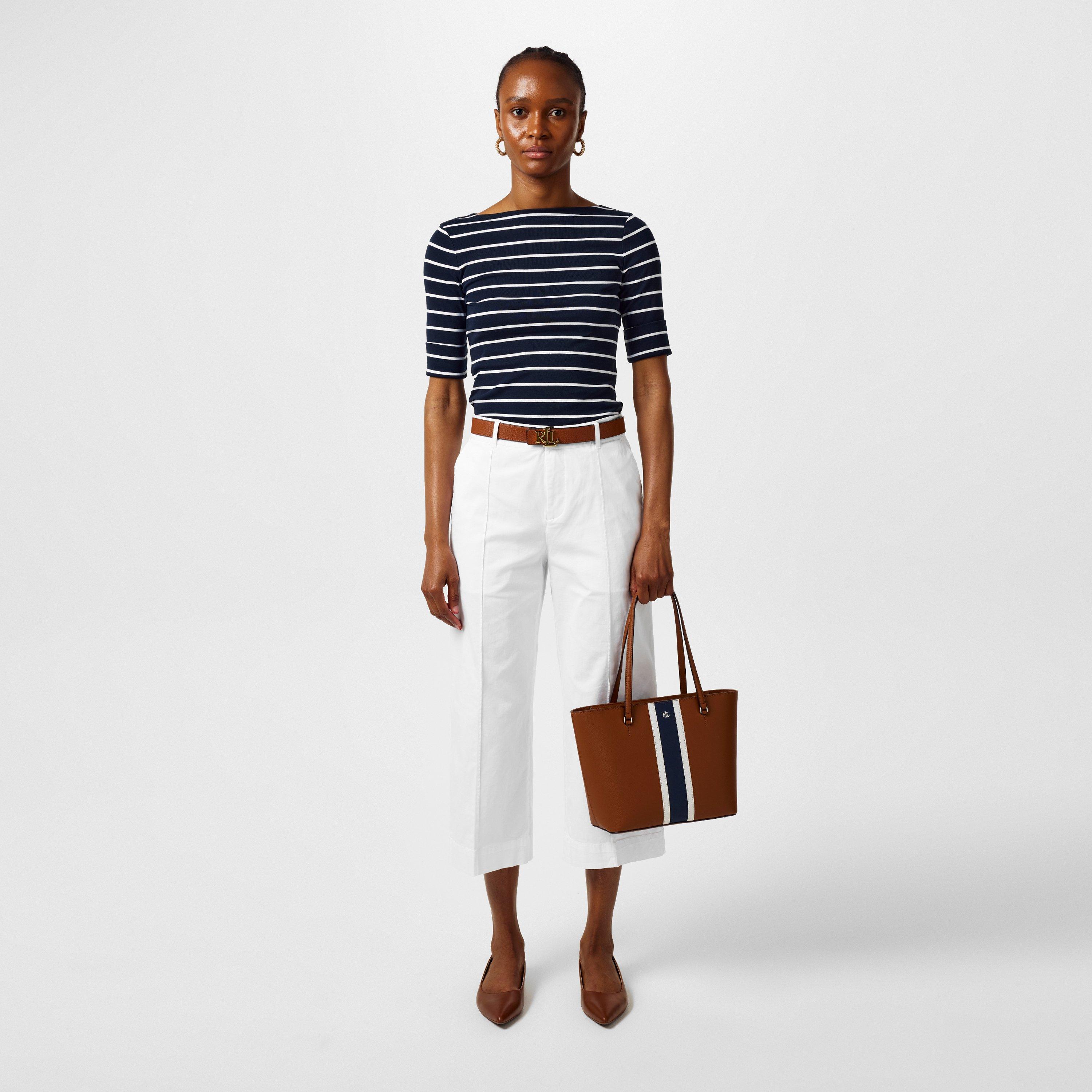 Lauren Navy/Wht - Lauren by Ralph Lauren - Striped Knit Top - 5